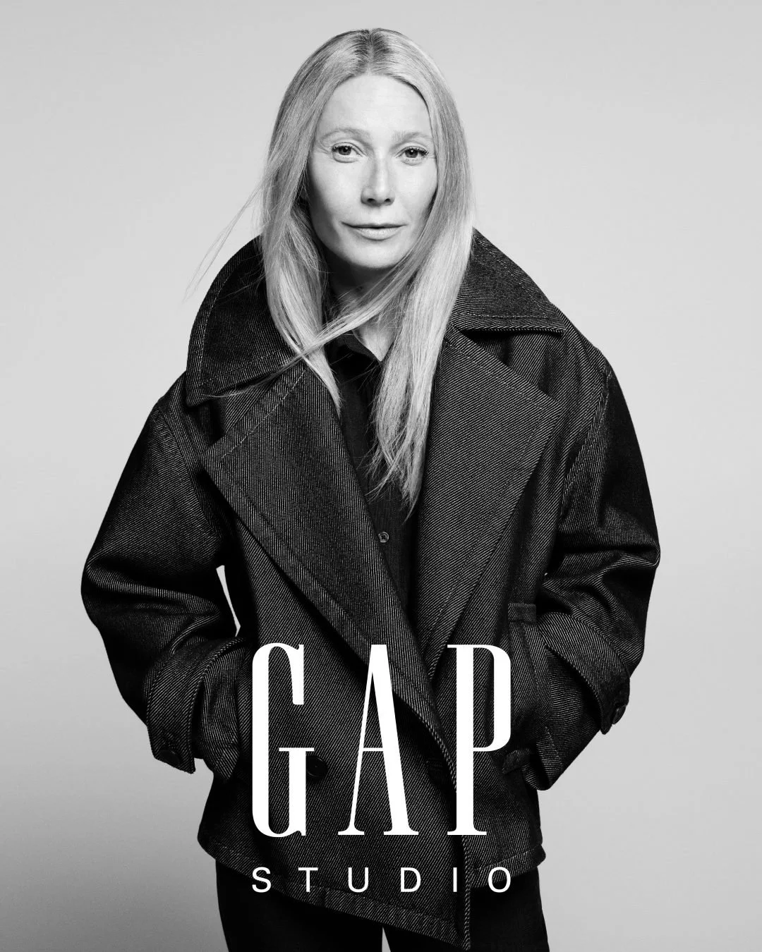 THE DENIM COCOON COAT.  Clean lines. Effortless confidence. Timeless appeal. Worn by @gwynethpaltrow.  Designed by @zacposen Shot by @mario_sorrenti Fashion and Image Direction by @alastairmckimm  Explore Gap….jpg