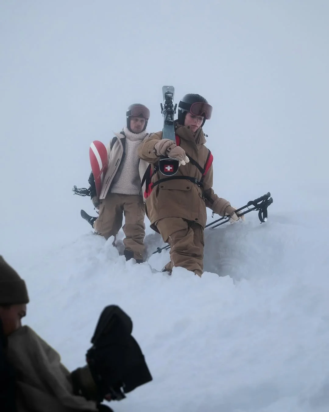 002 - Carve your own path.  Moncler Grenoble community members Richard Permin, Lucas Pinheiro Braathen, Nic von Rupp and Emma Hall traverse the Alps for Fall-Winter 2025.   #Moncler #MonclerGrenoble [2 - 3].jpg