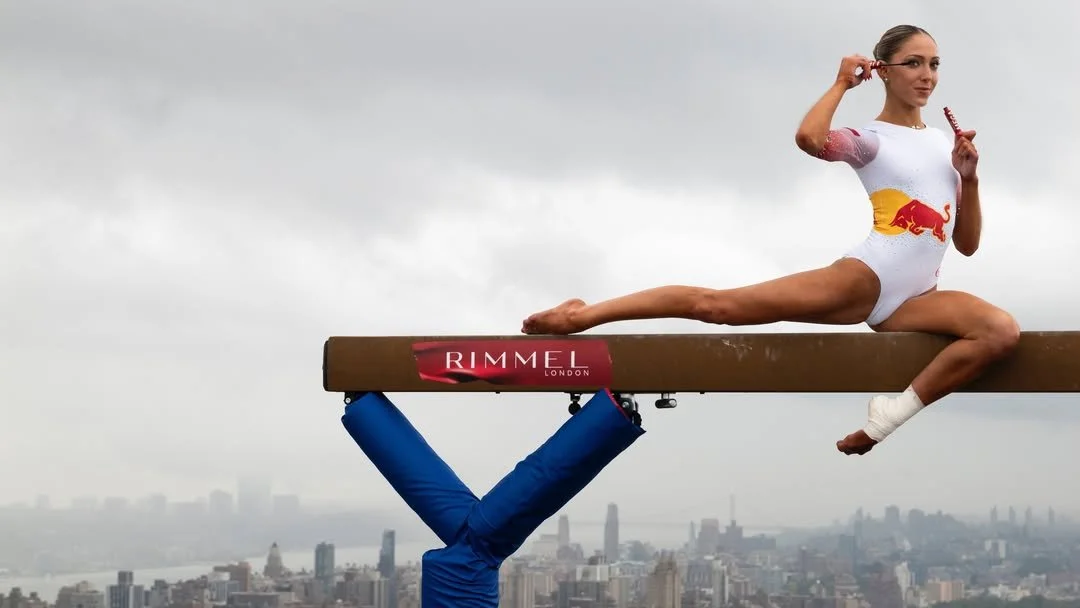 001 - @rimmellondon is taking its newest mascara to new heights with @redbull athlete Lily Smith! The five-time national All-American gymnast promoted the brand's Thrill Seeker Mega Lift Mascara while perform….jpg