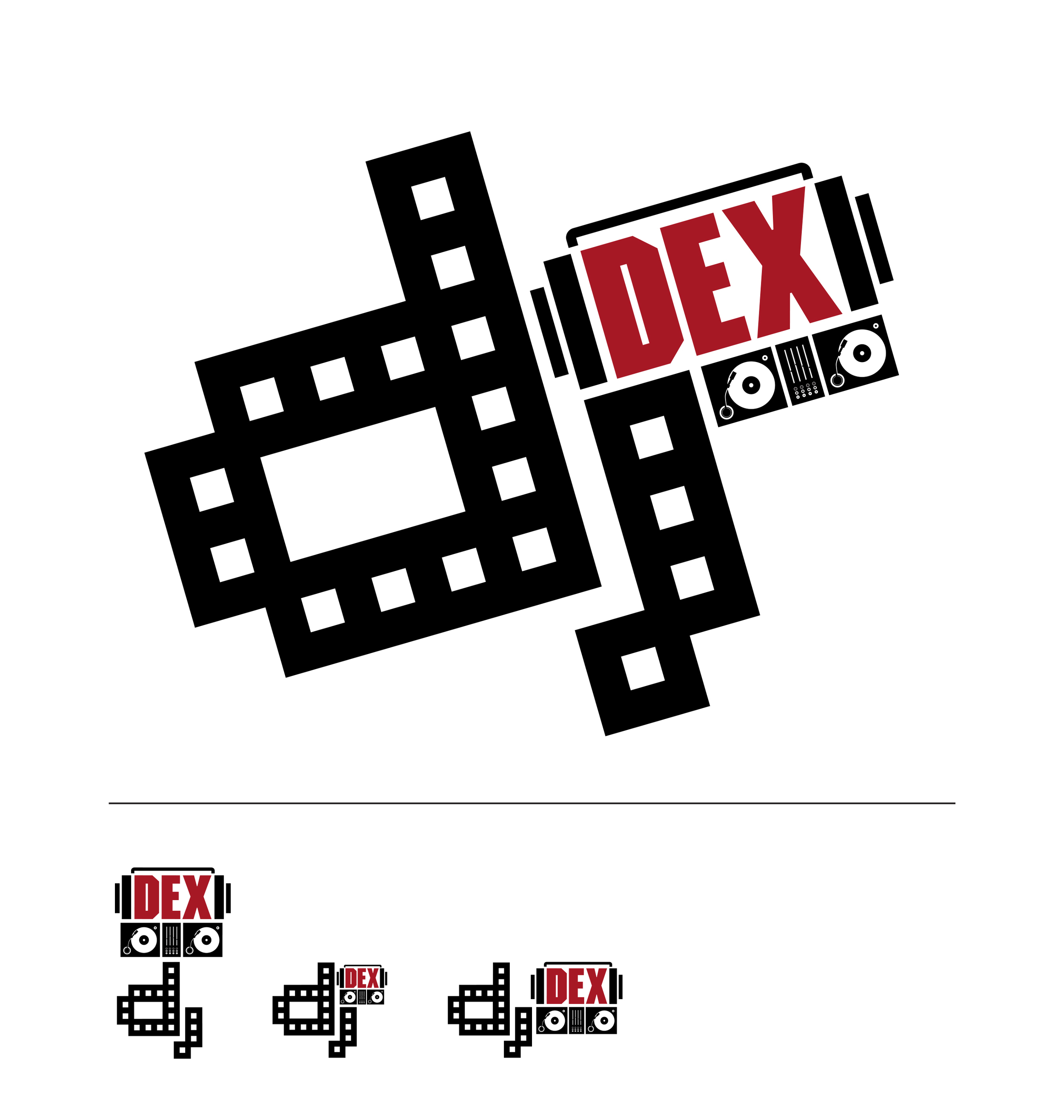 djDEX logo design