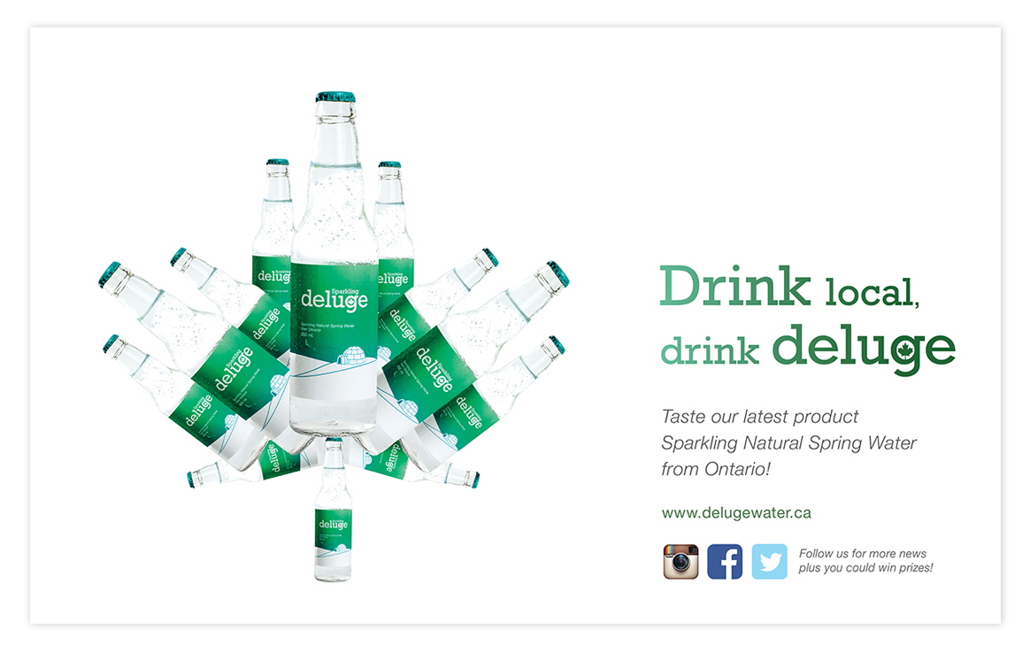 Sparkling Deluge: ads, label, photo
