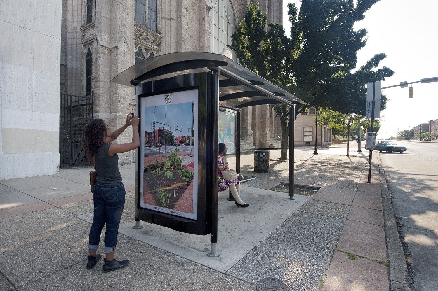 Bus shelter poster