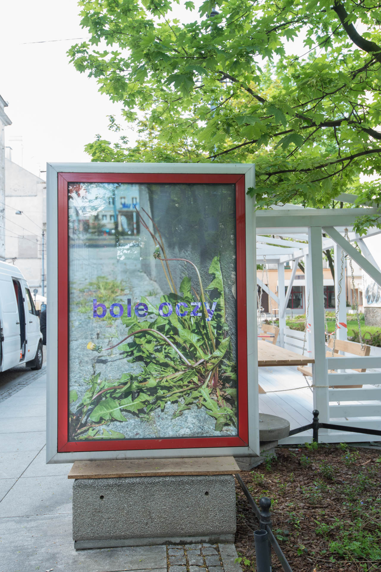 Transit shelter poster