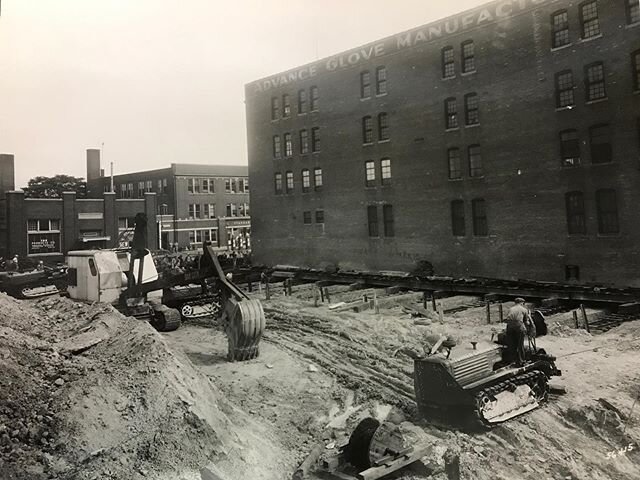 1947, our store (at the time Advance Glove Factory) being moved over to make way for construction of The Lodge #detroithistory