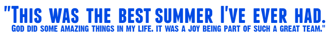 If the above quote isn't convincing enough, check out what a few other past D M Summer interns have to say ... 