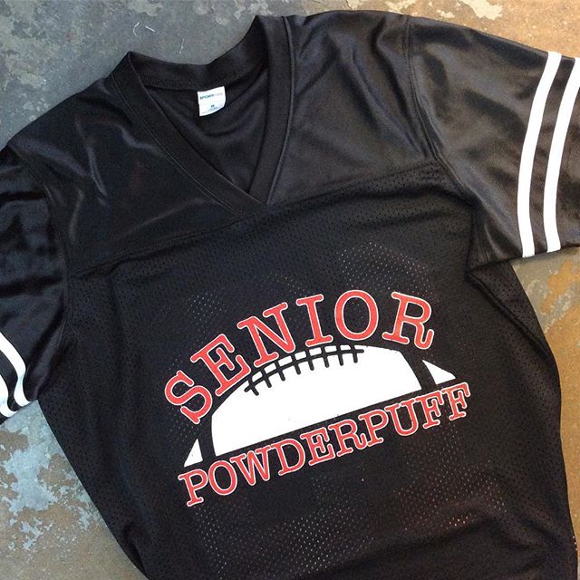 Football 🏈 Powderpuff time of year good luck girls 
Jerseys by Sport-tek great look and feel 😊stop by and check out all that we do
Design / Print \ Embroidery  #silkscreenlife #printlife .
.
#shoplocal #screenprinting #local #silkscreen #skylinegra