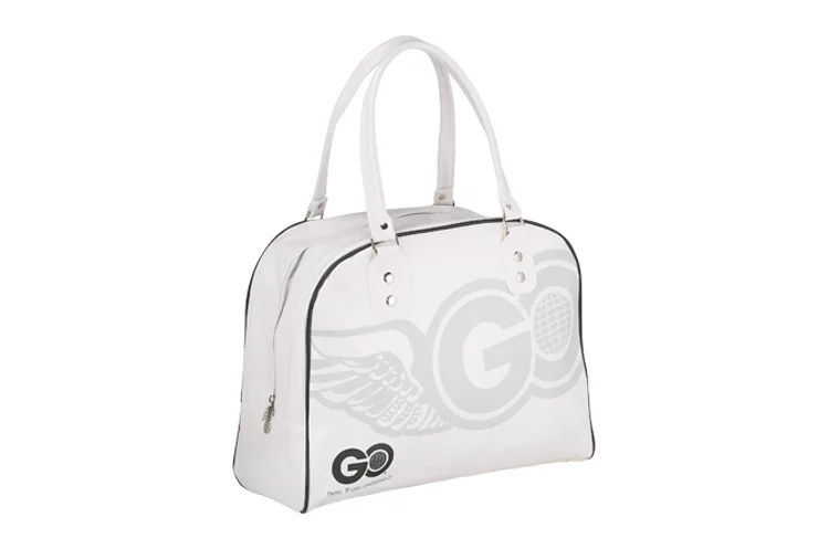 go travel tote bag On The Black / OS The Double Silver Handles Add A Touch Of Luxury The world's biggest brand in