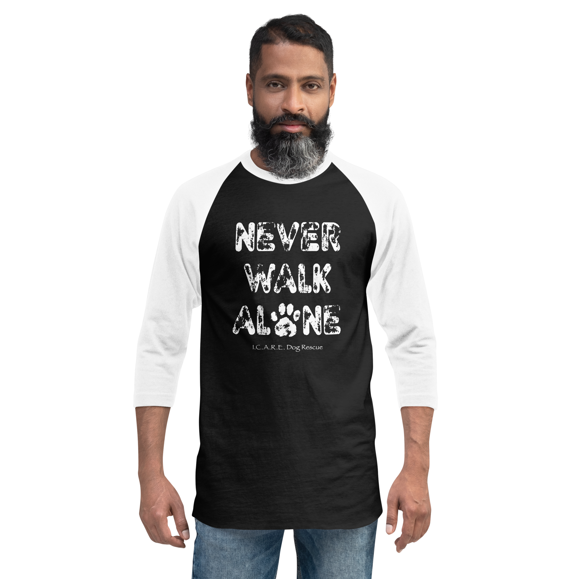 unisex-34-sleeve-raglan-shirt-black-white-front-674b8c8247830.png
