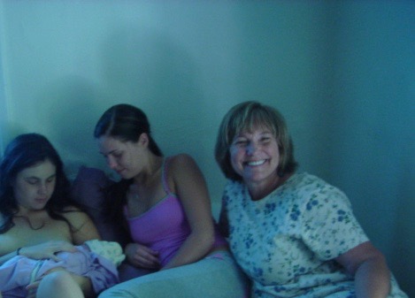 This is my mom's face a few hours after Mycelia was born in 2006. This is how happy my having babies made her.