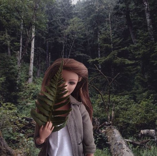 Socality Barbie knows that putting a plant in her Instagram photo gives her instant cred.