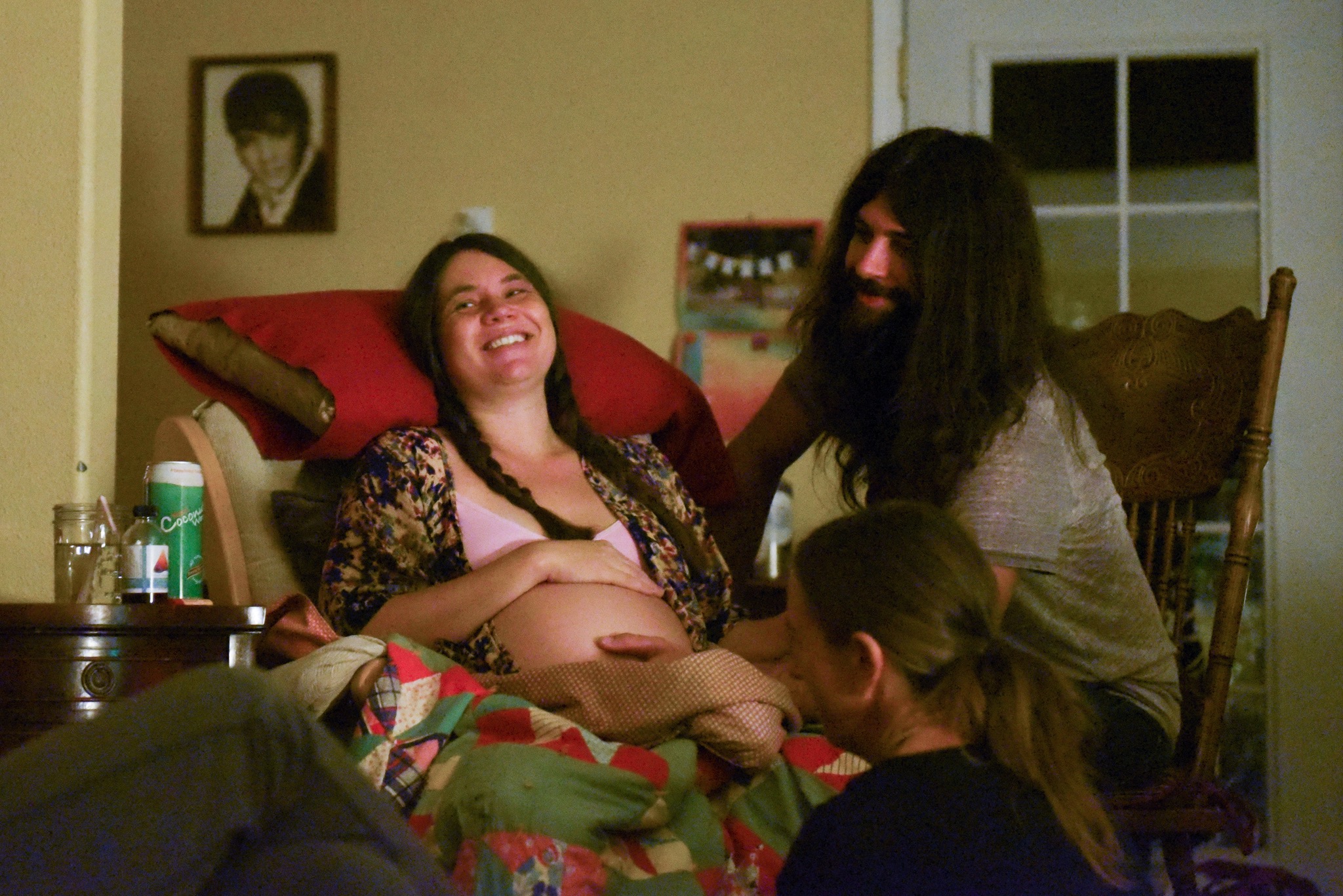 Elvis, Patron Saint of Childbirth, watched over the whole thing