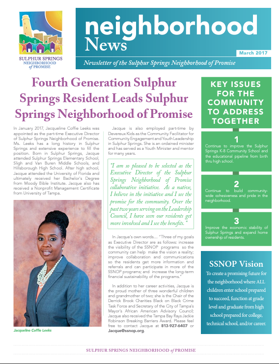 SSNOP March 2017 Newsletter