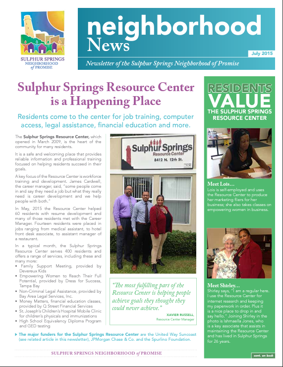 SSNOP July 2015 Newsletter