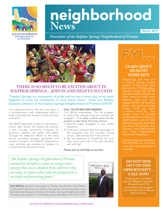 SSNOP March 2015 Newsletter