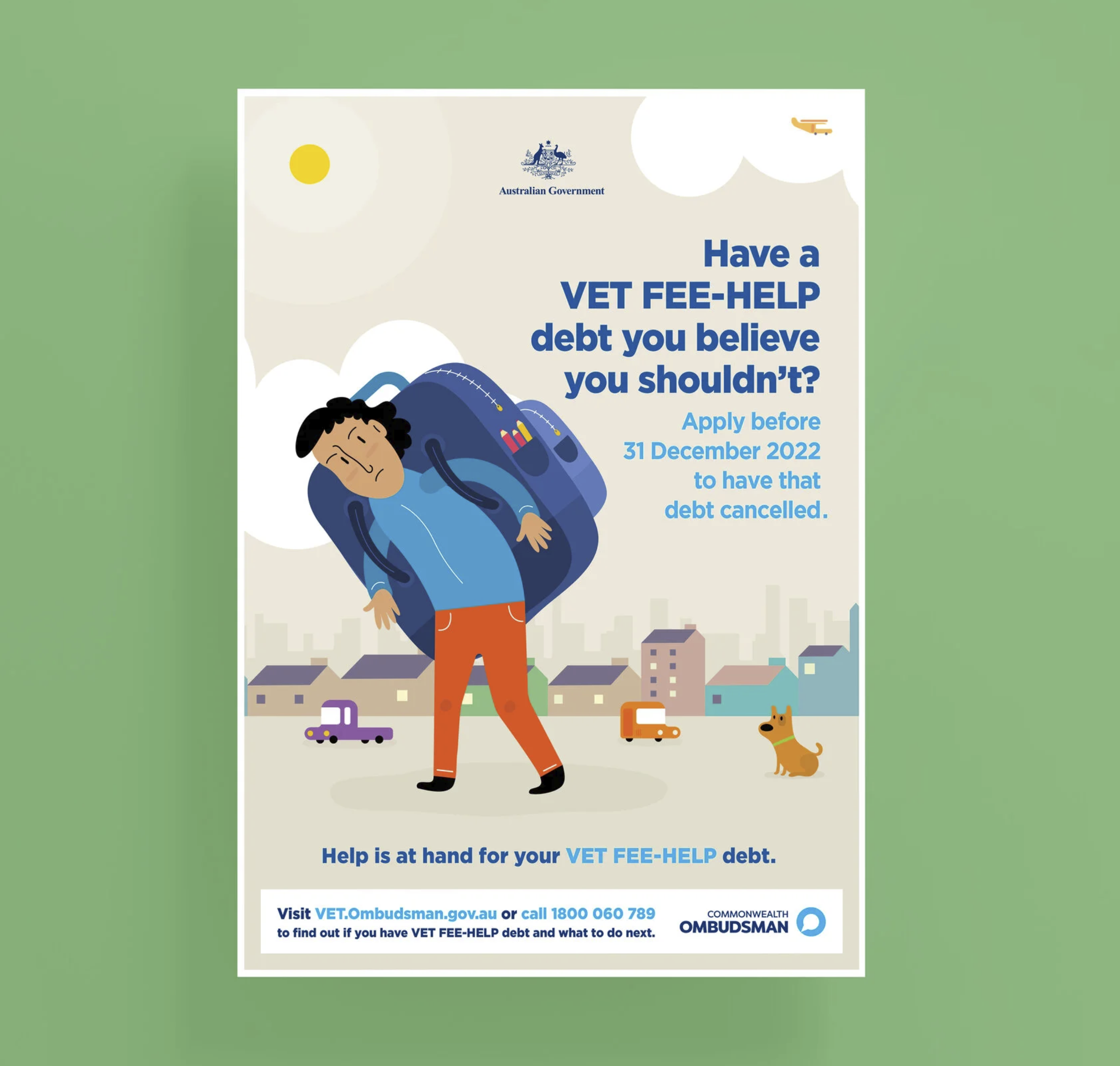 AU GOV vet fee-help CAMPAIGN