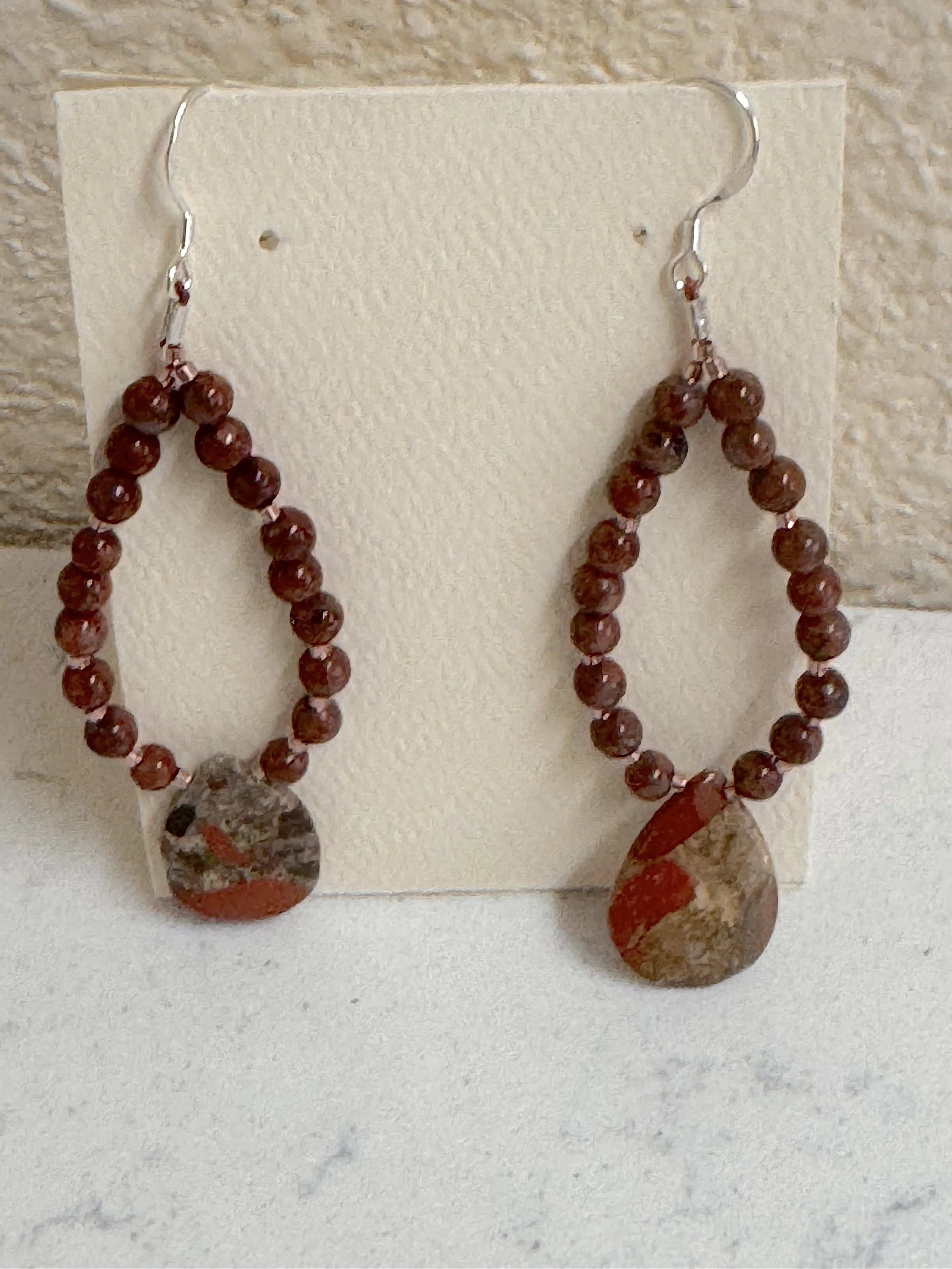Red Picture Jasper & Spotted Chalcedony hoops on card.jpeg