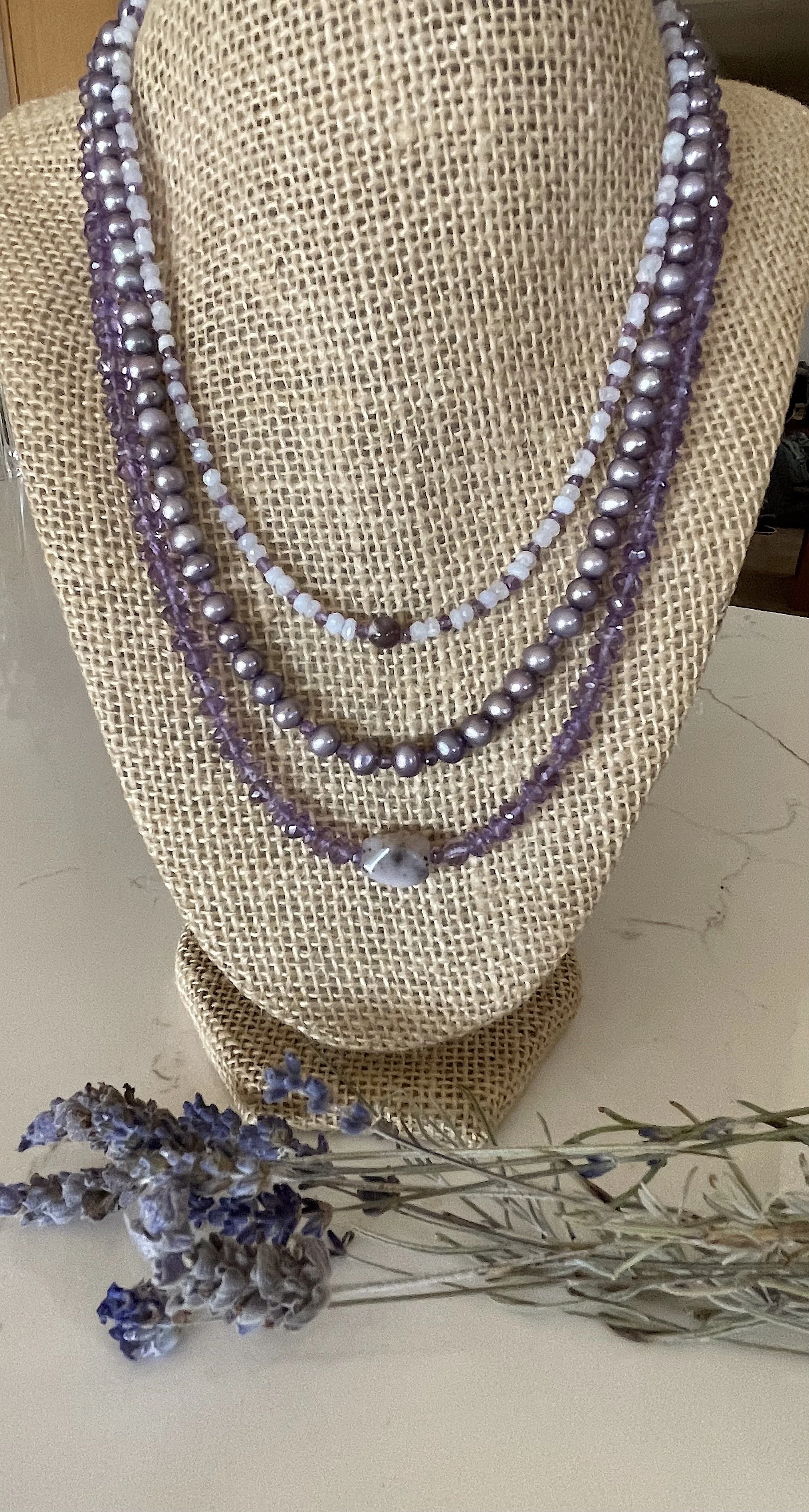 Lavender with dried Lavender on counter.jpg