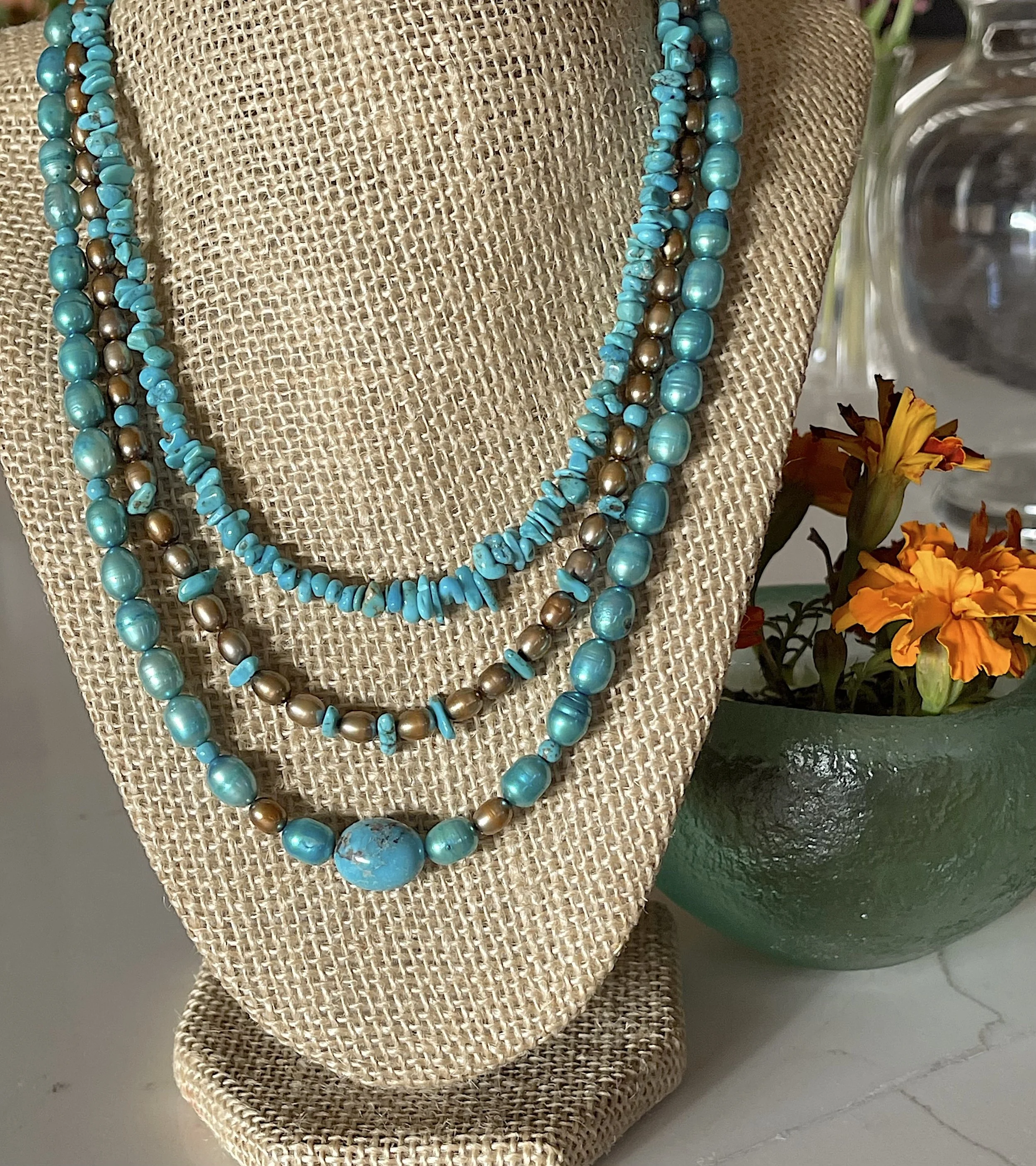 Copper Matrix-close on stand:marigolds-good.jpg