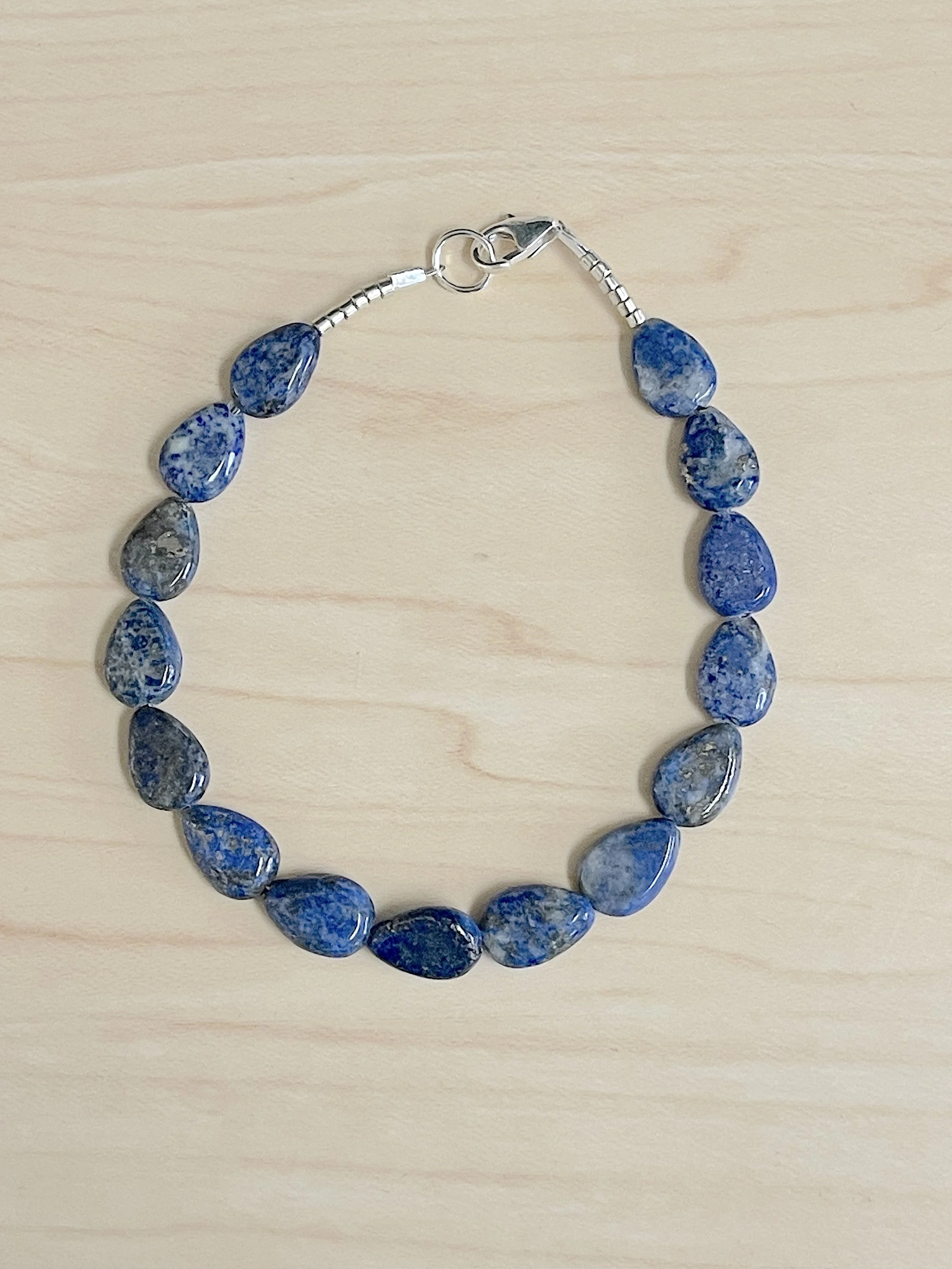 Denim Lapis teardrop bracelet-2.jpg