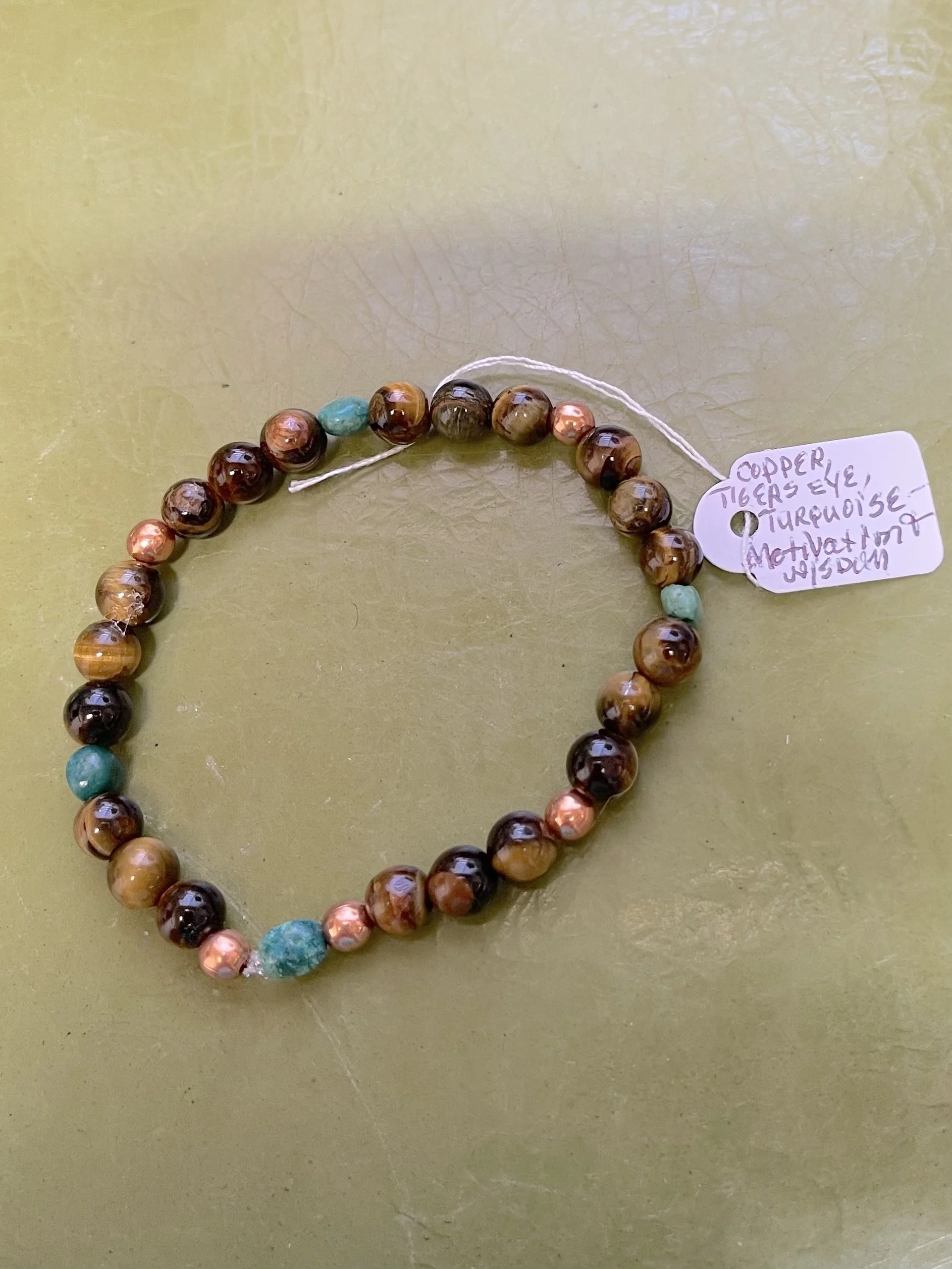 Copper, Tigers Eye and Turqoise energy bracelet.jpg