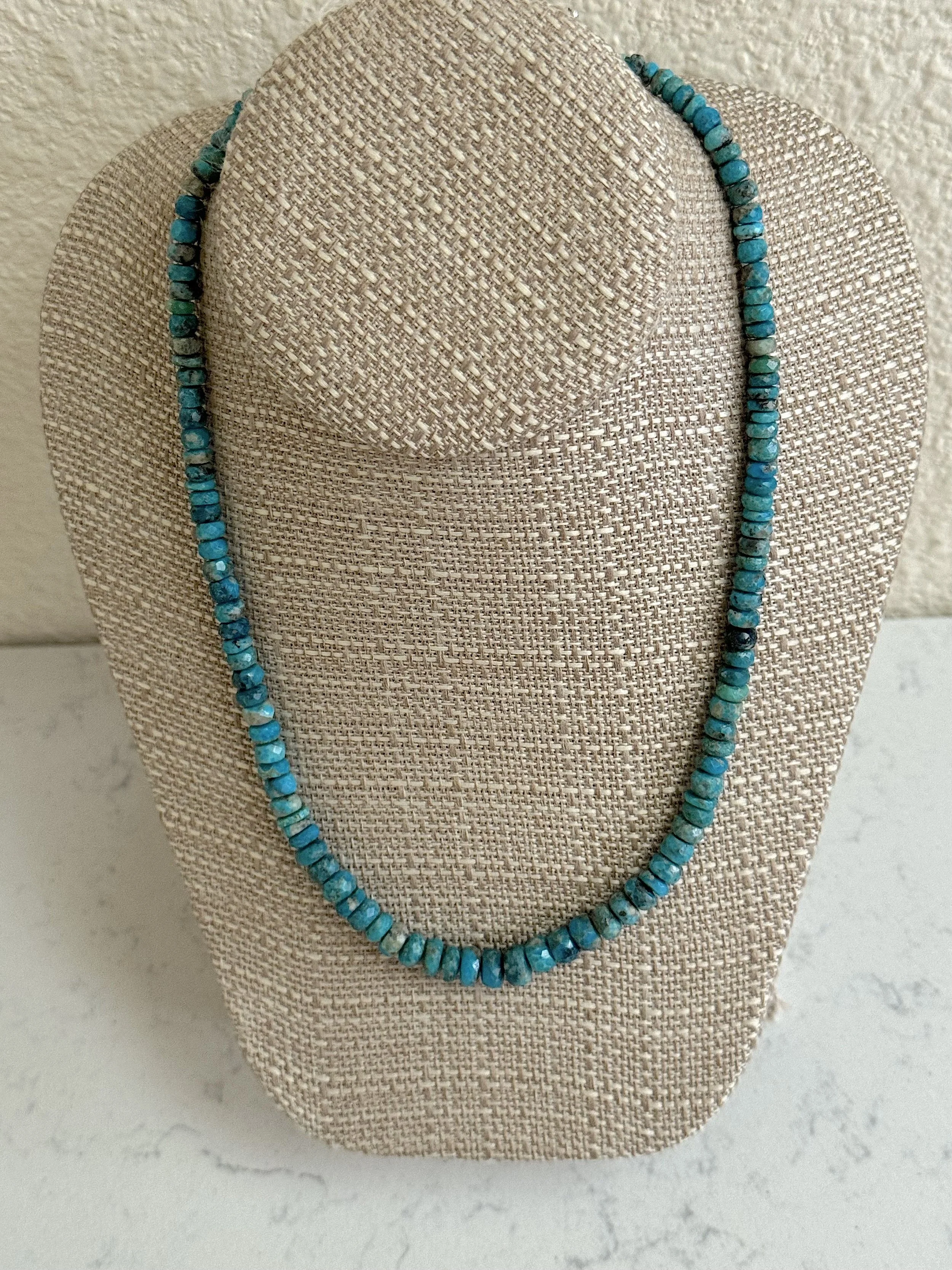 Faceted Graduated Turquoise on stand.jpg