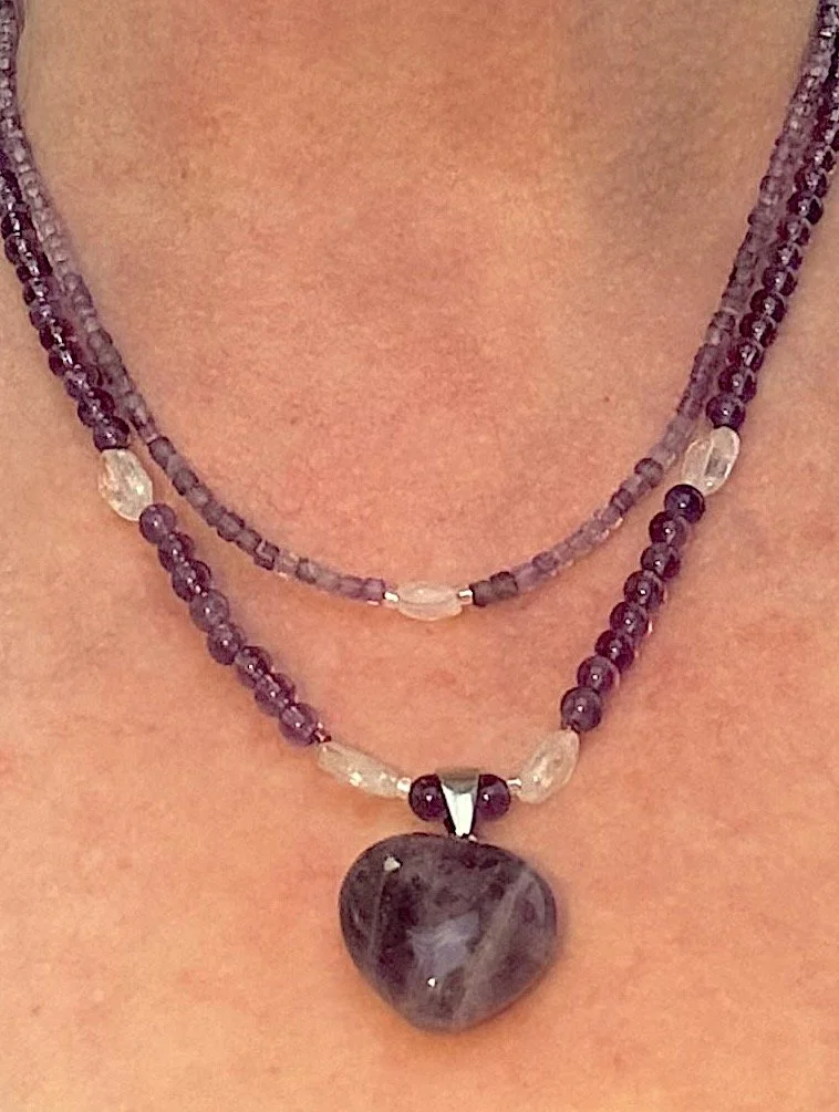 Amethyst Puffed Heart on me.jpg