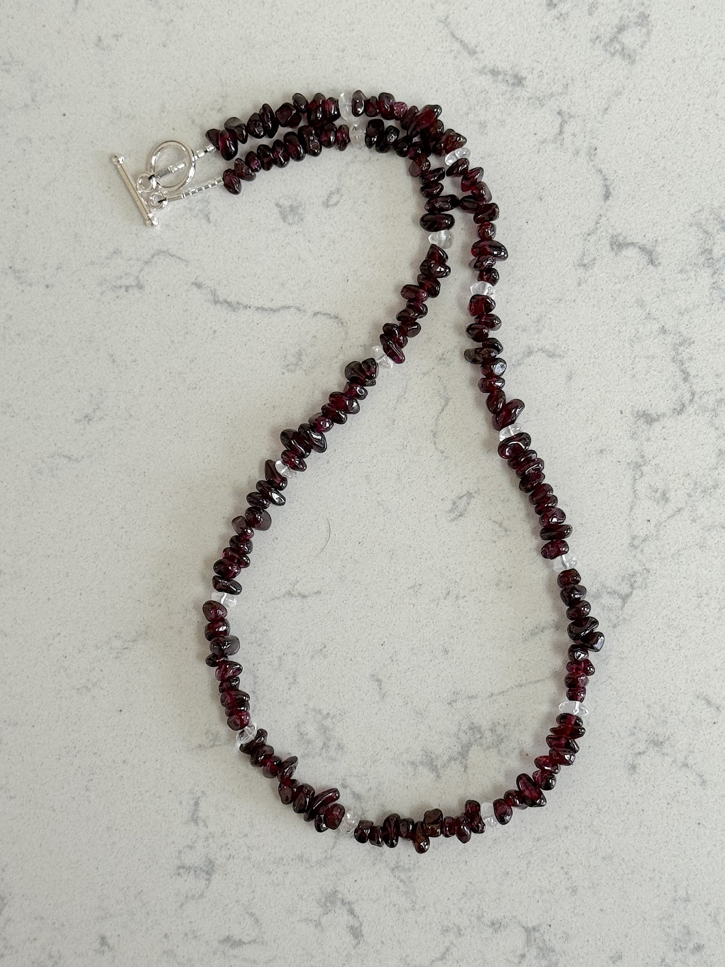 Vintage Garnet and quartz crystal curved.jpg