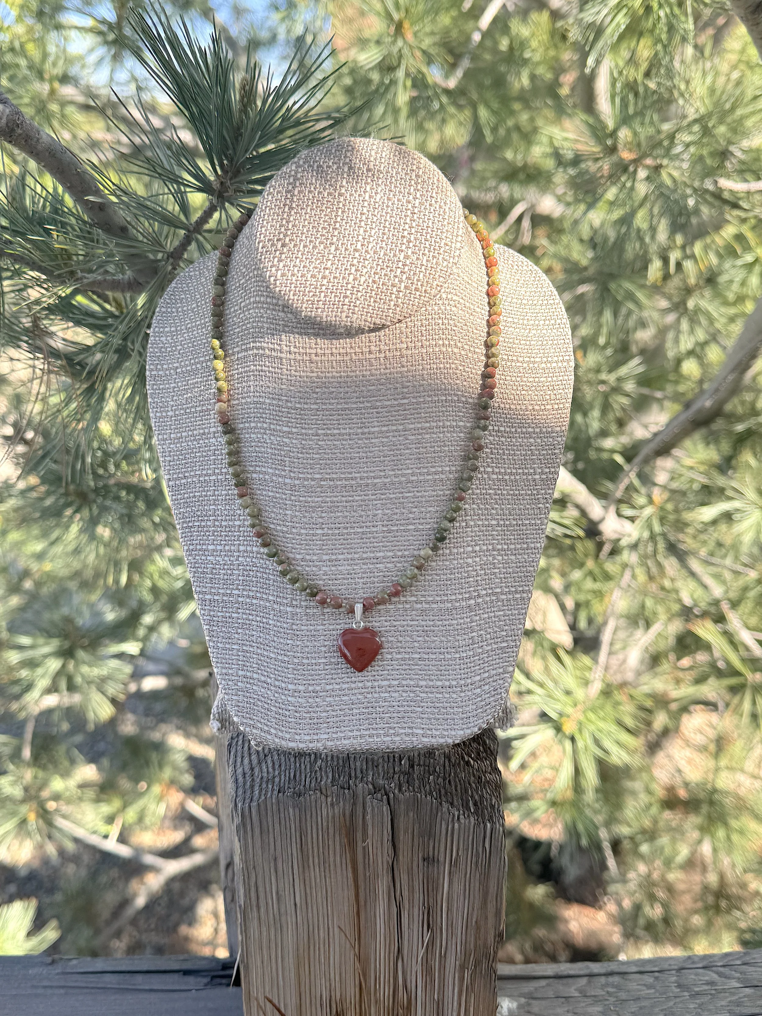 Red Jasper heart with Unakite pine .jpg
