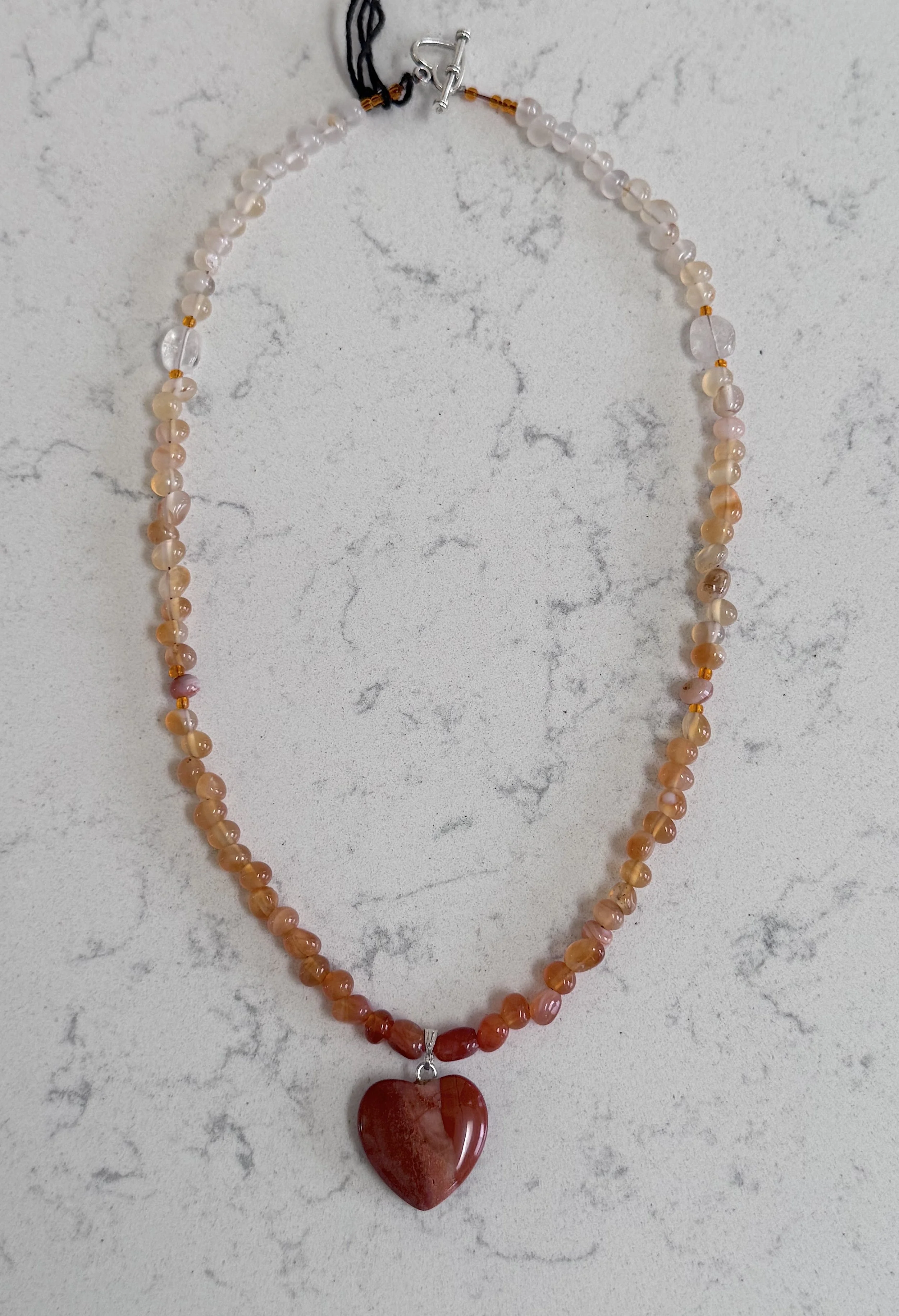 Mixed Agate with Red Agate heart .jpeg