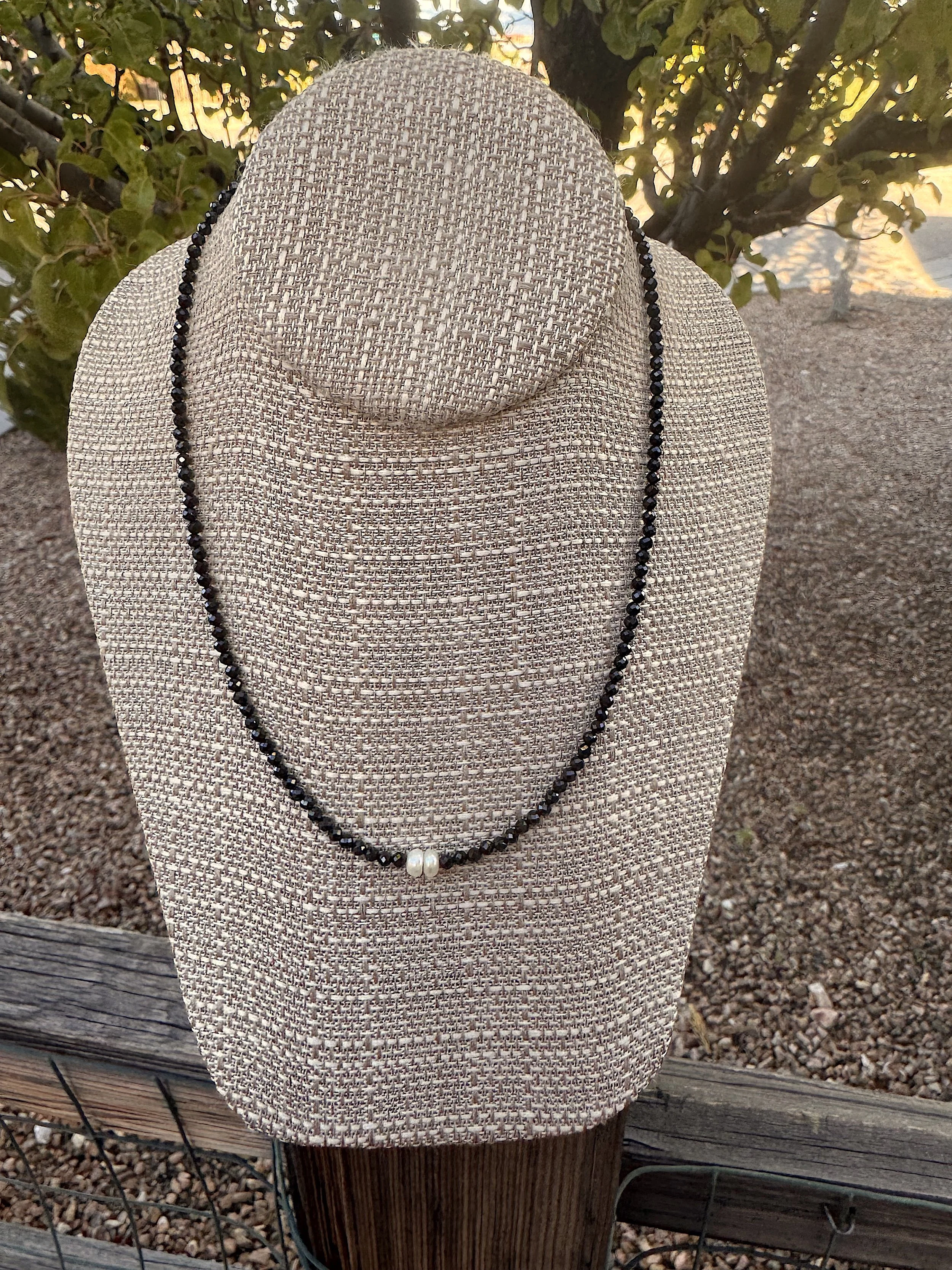 Two Pearls-Faceted Blck Spinel pear.jpeg