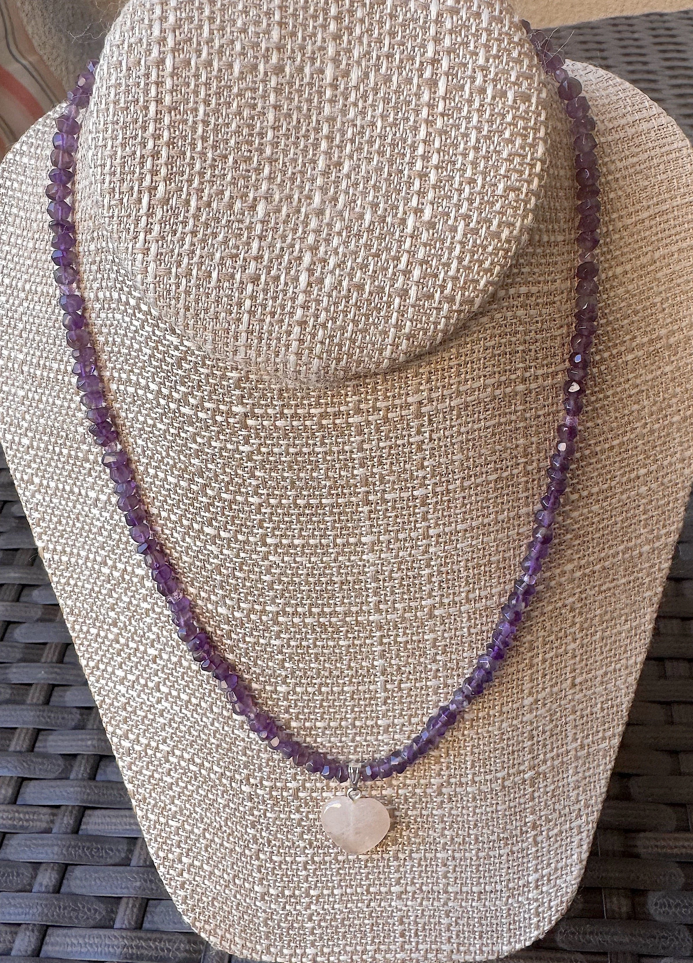 Amethyst with Rose Quartz Heart table.jpeg