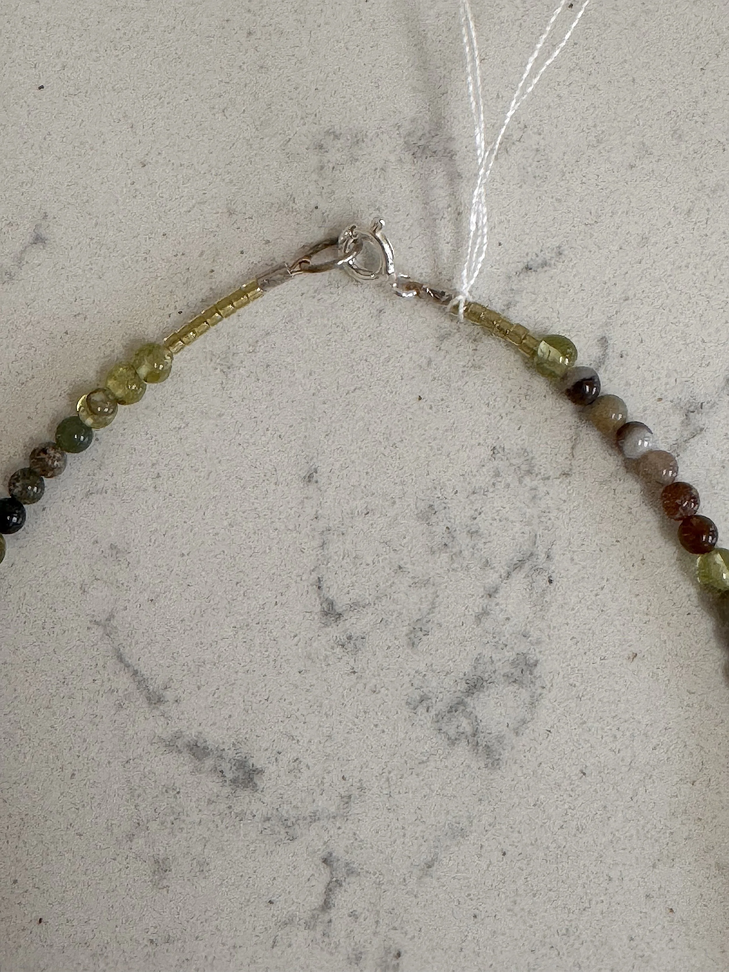 Fancy jasper and Peridot with Green Heart clasp.jpeg