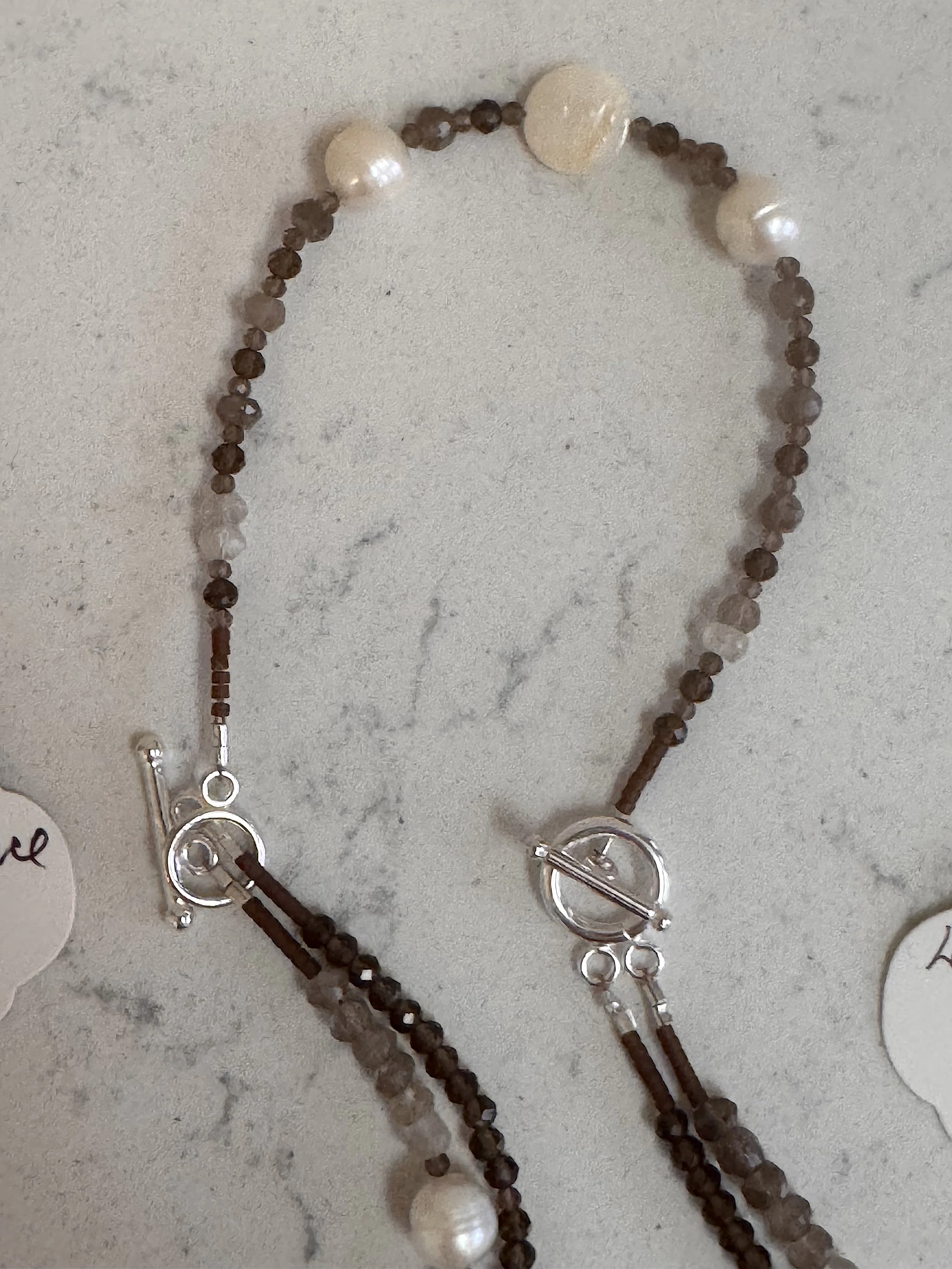 1st Pear Blossoms bracelet:extender on.jpeg