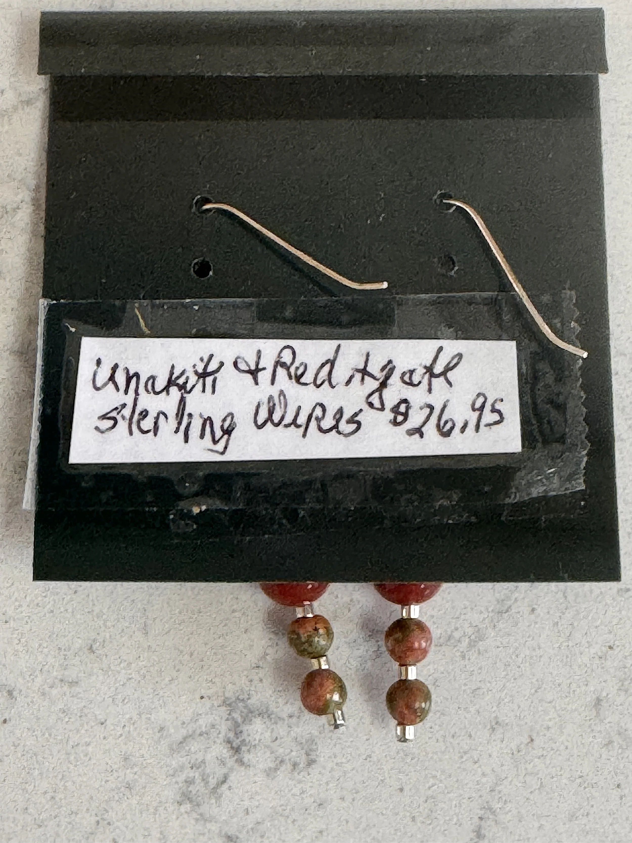 Unakite and Red Agate earrings price.jpeg
