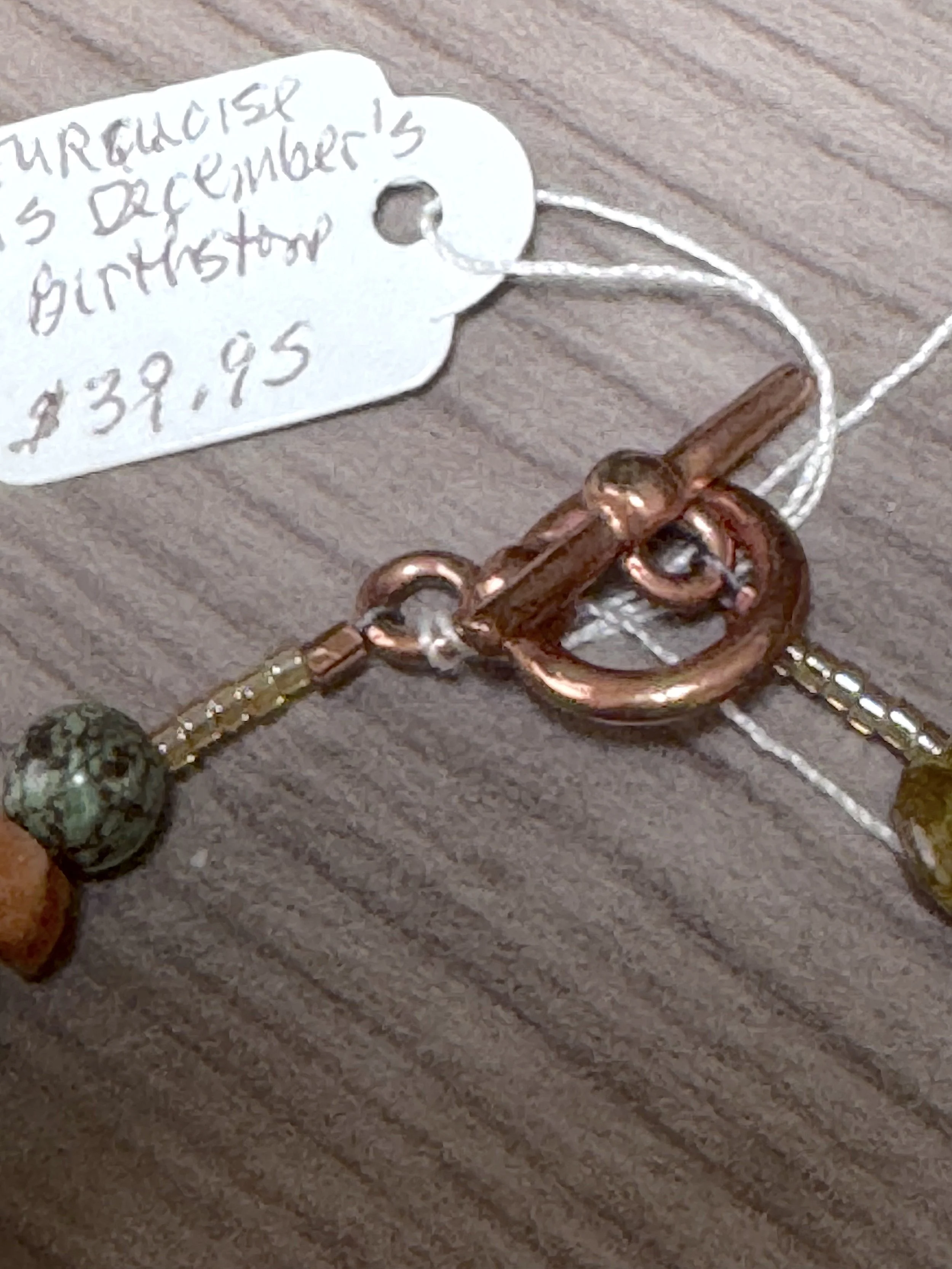 Carnelian Sunstone and Turq. bracelet clasp.jpeg