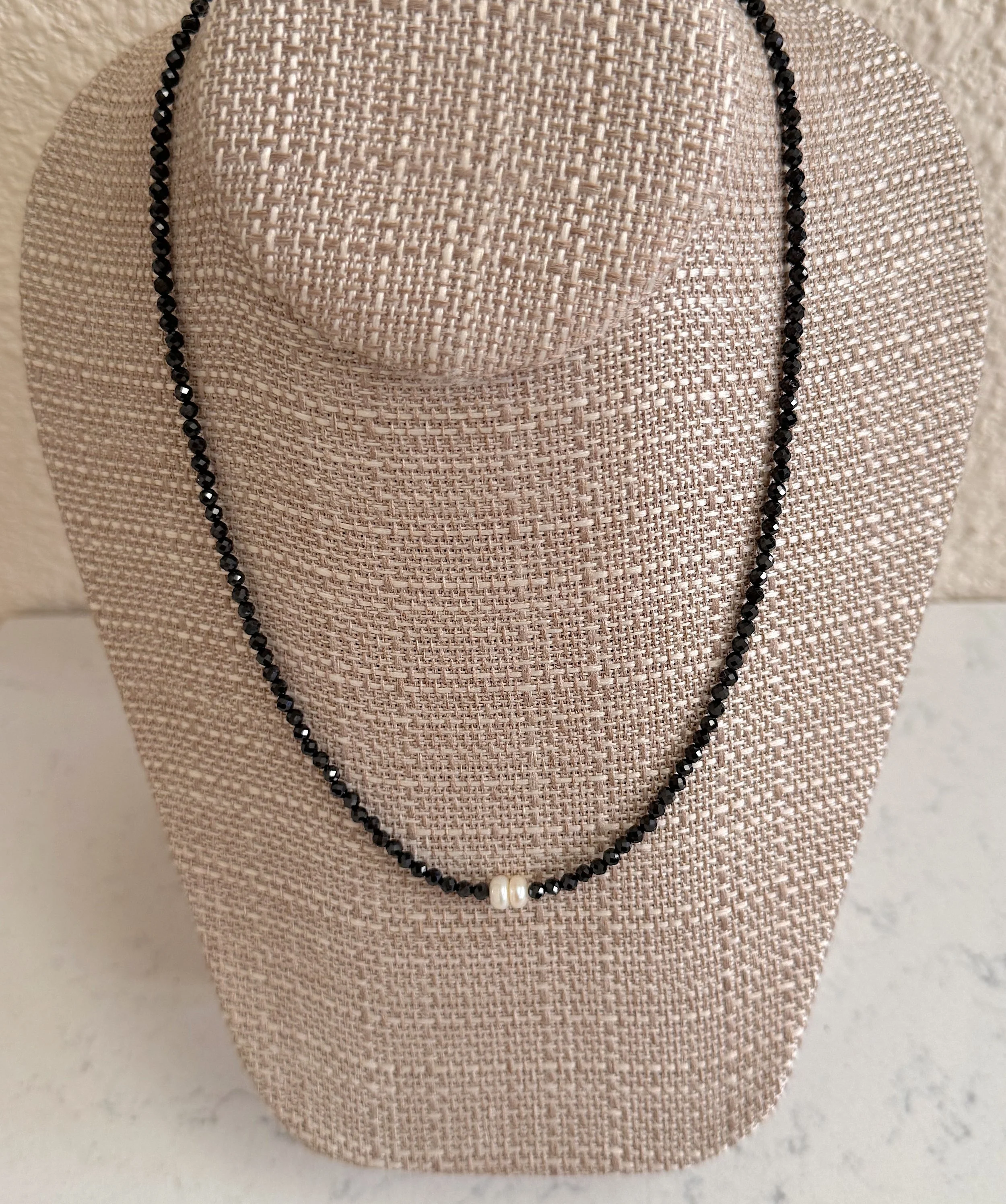 Two Pearls-Faceted Blck Spinel .jpeg