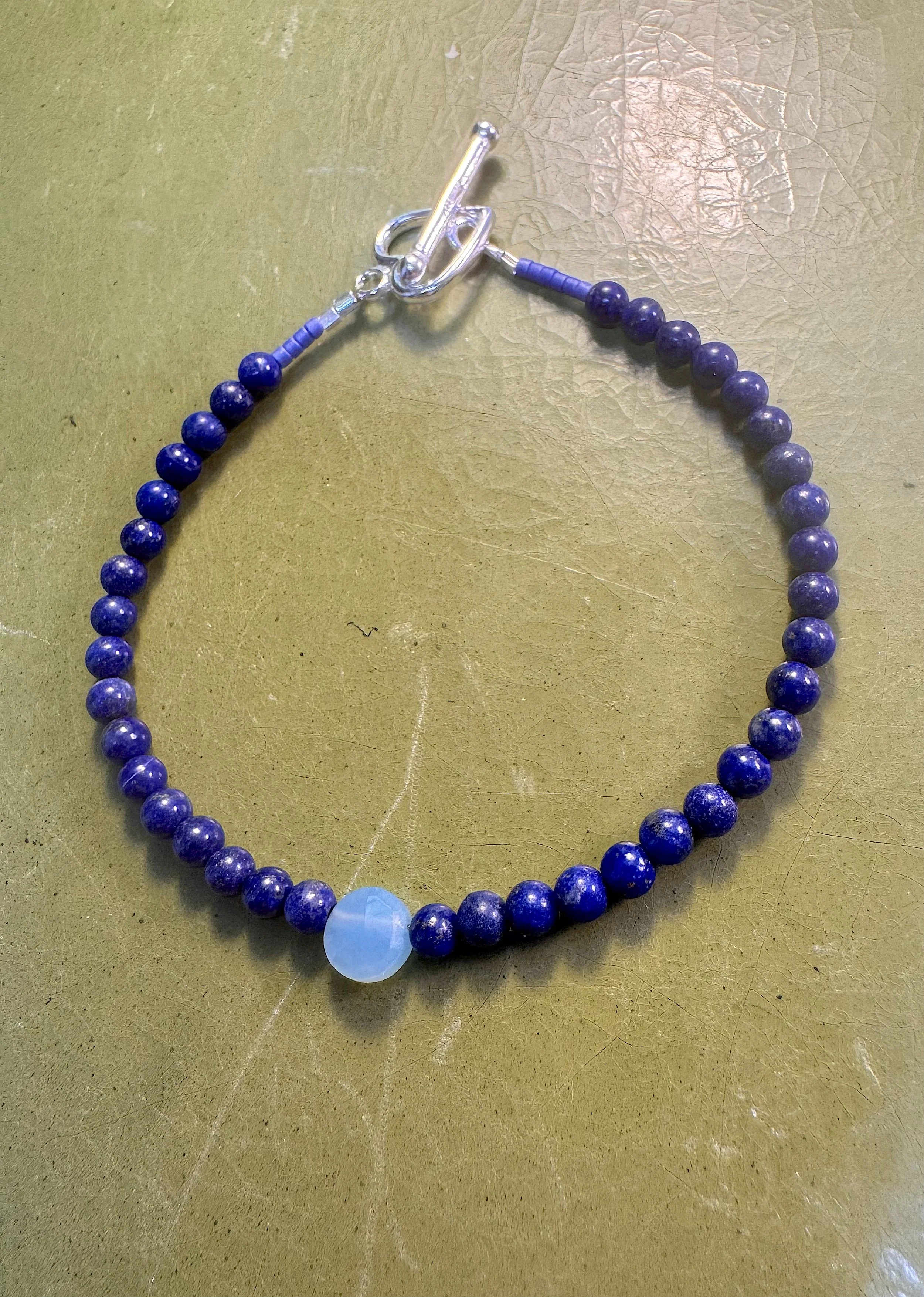 Lapis and Blue Chalcedony bracelet full.jpeg