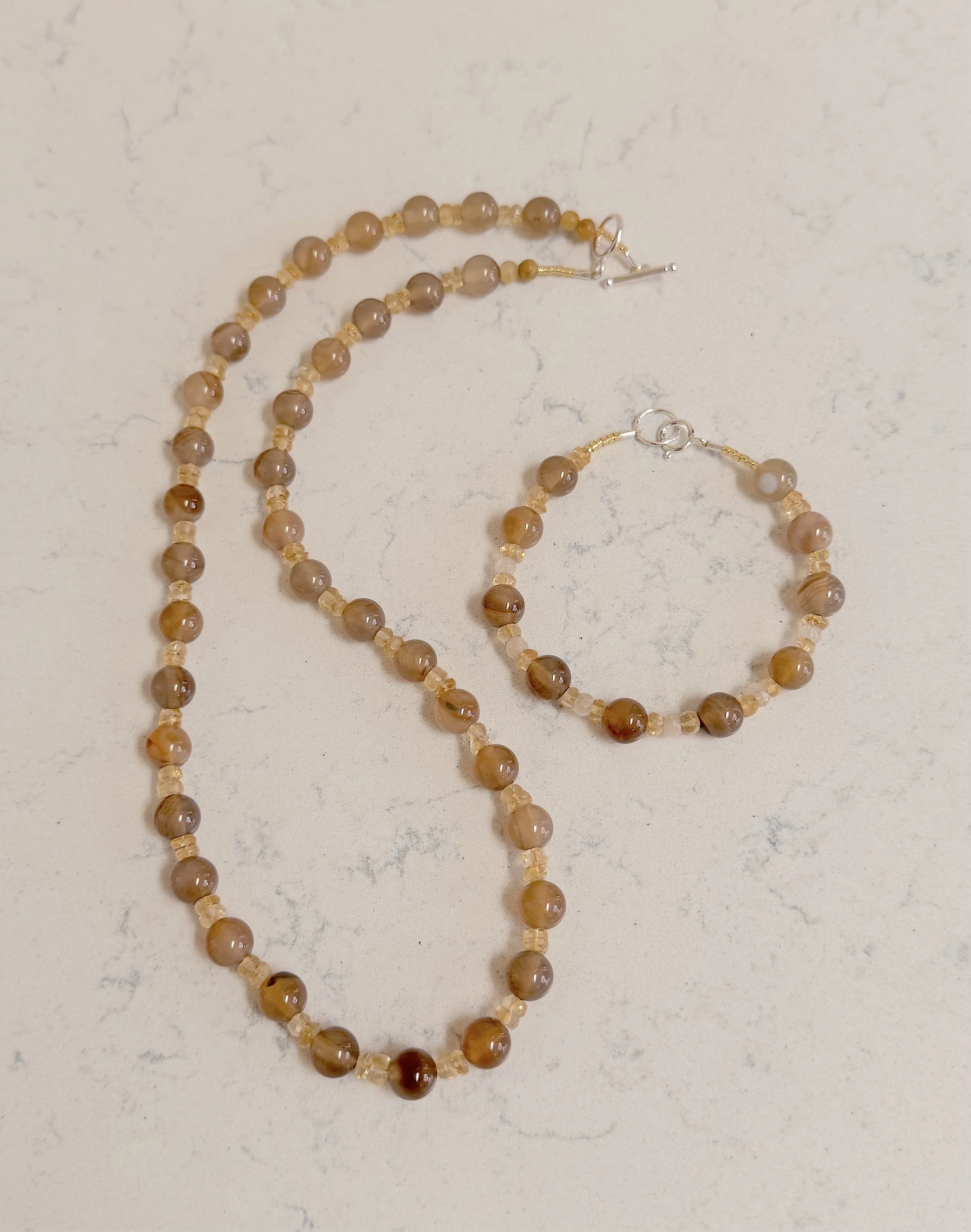 Banded Agate and Citrine set.jpeg