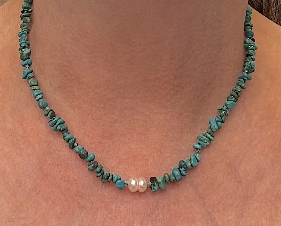 Two Pearls-Turquoise nuggets on me.jpeg