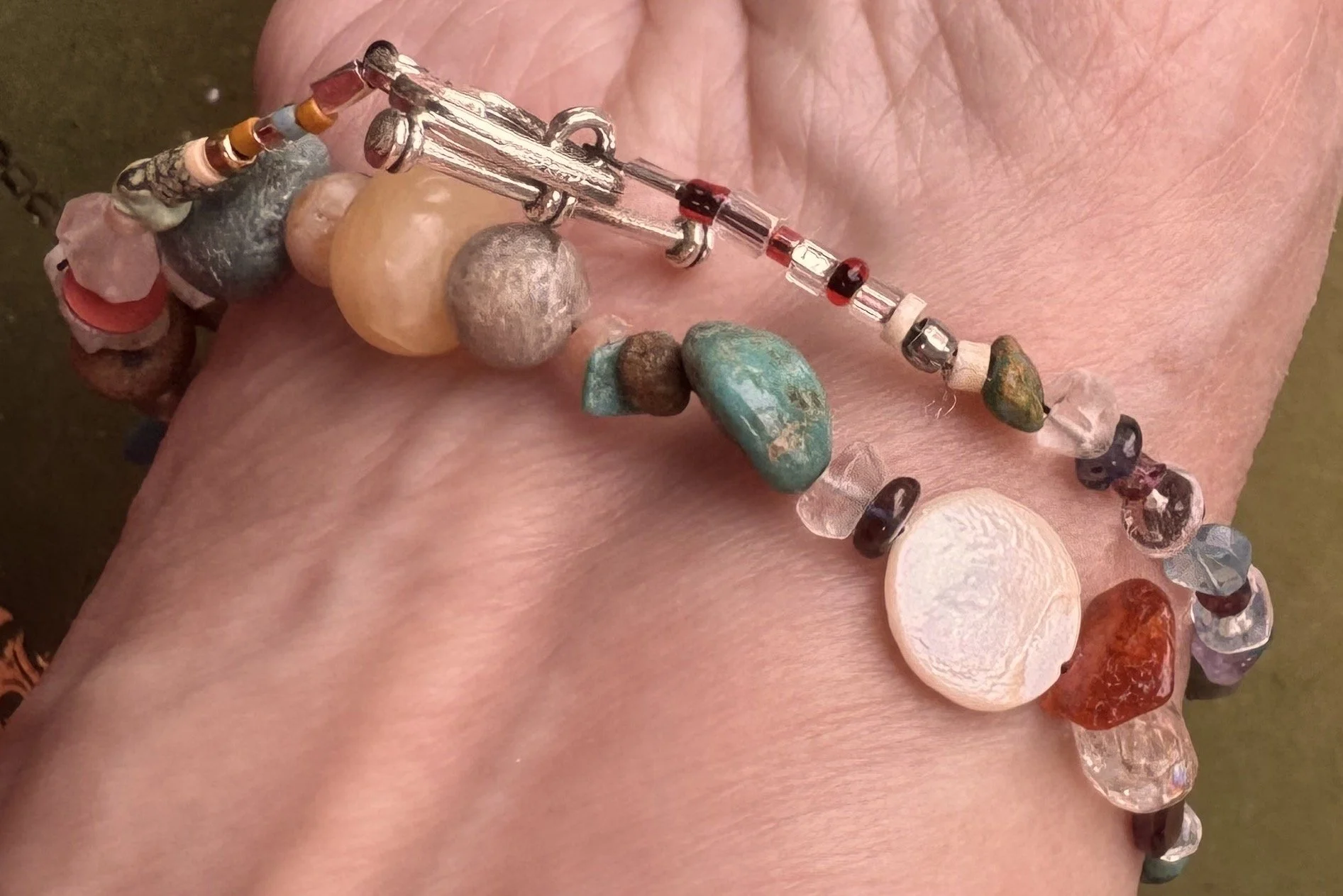 Double Wrap Everything bracelet back on me.jpeg