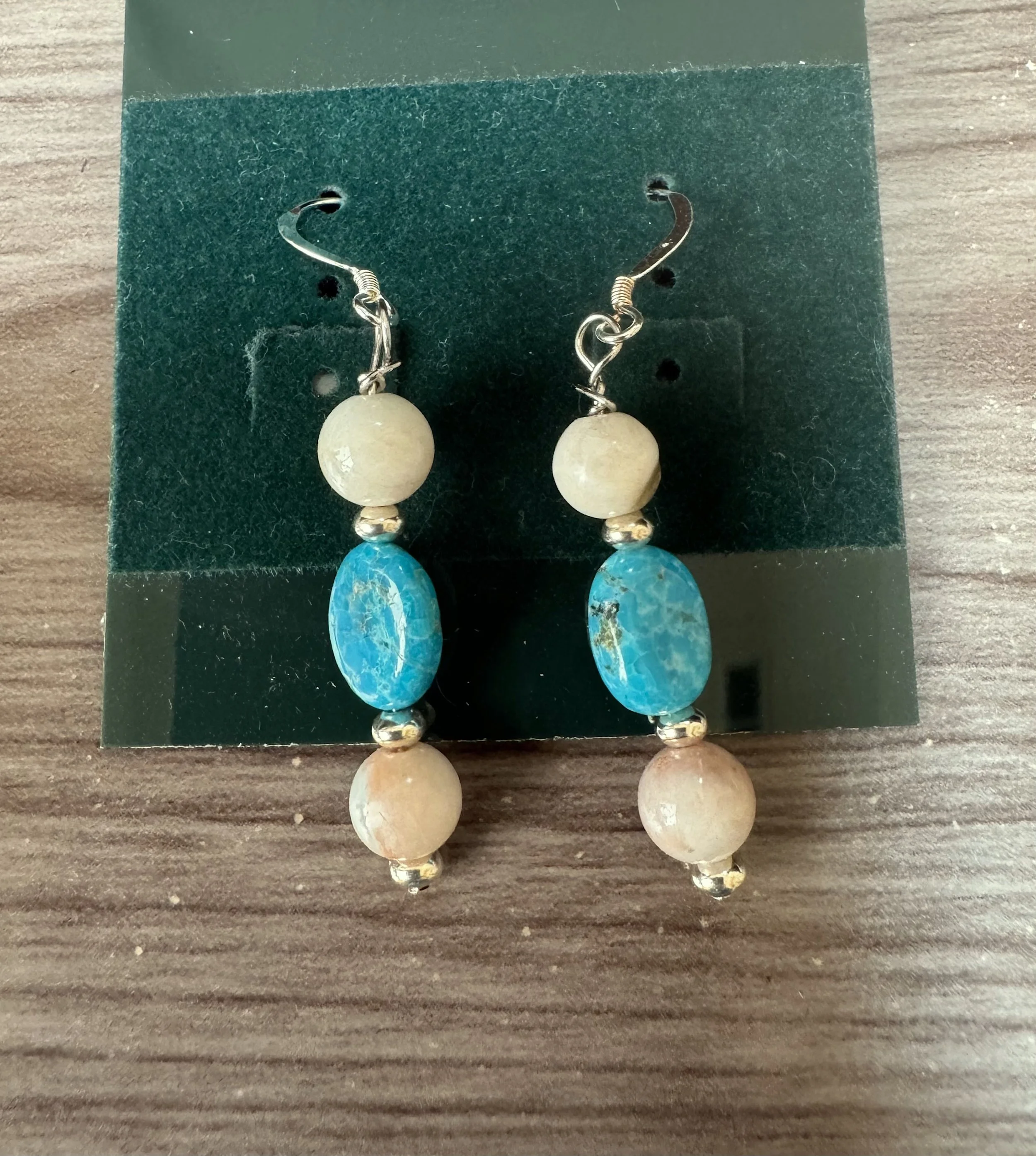Turquoise and Beryl earrings full.jpeg