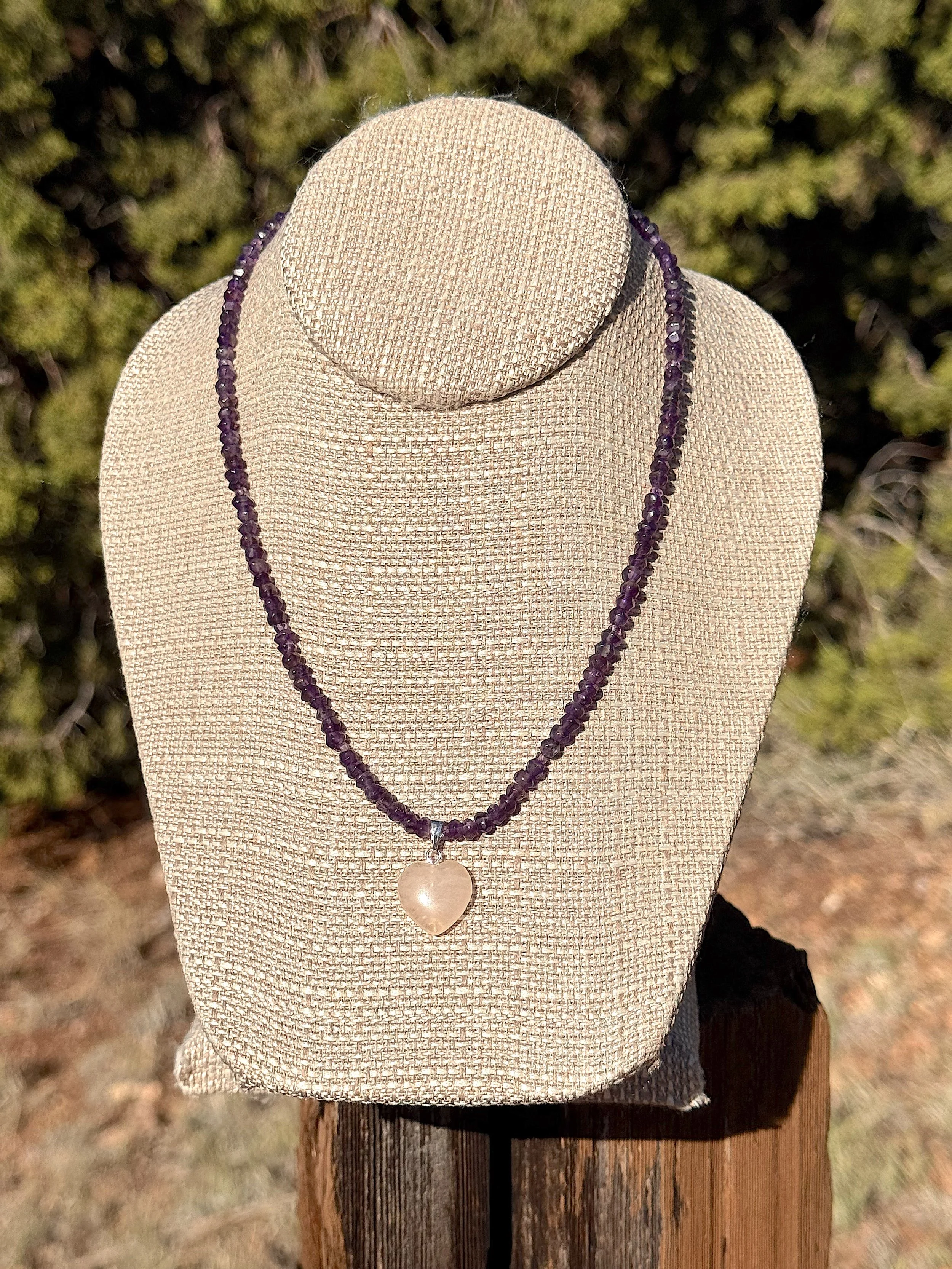 Amethyst with Rose Quartz Heart post.jpeg