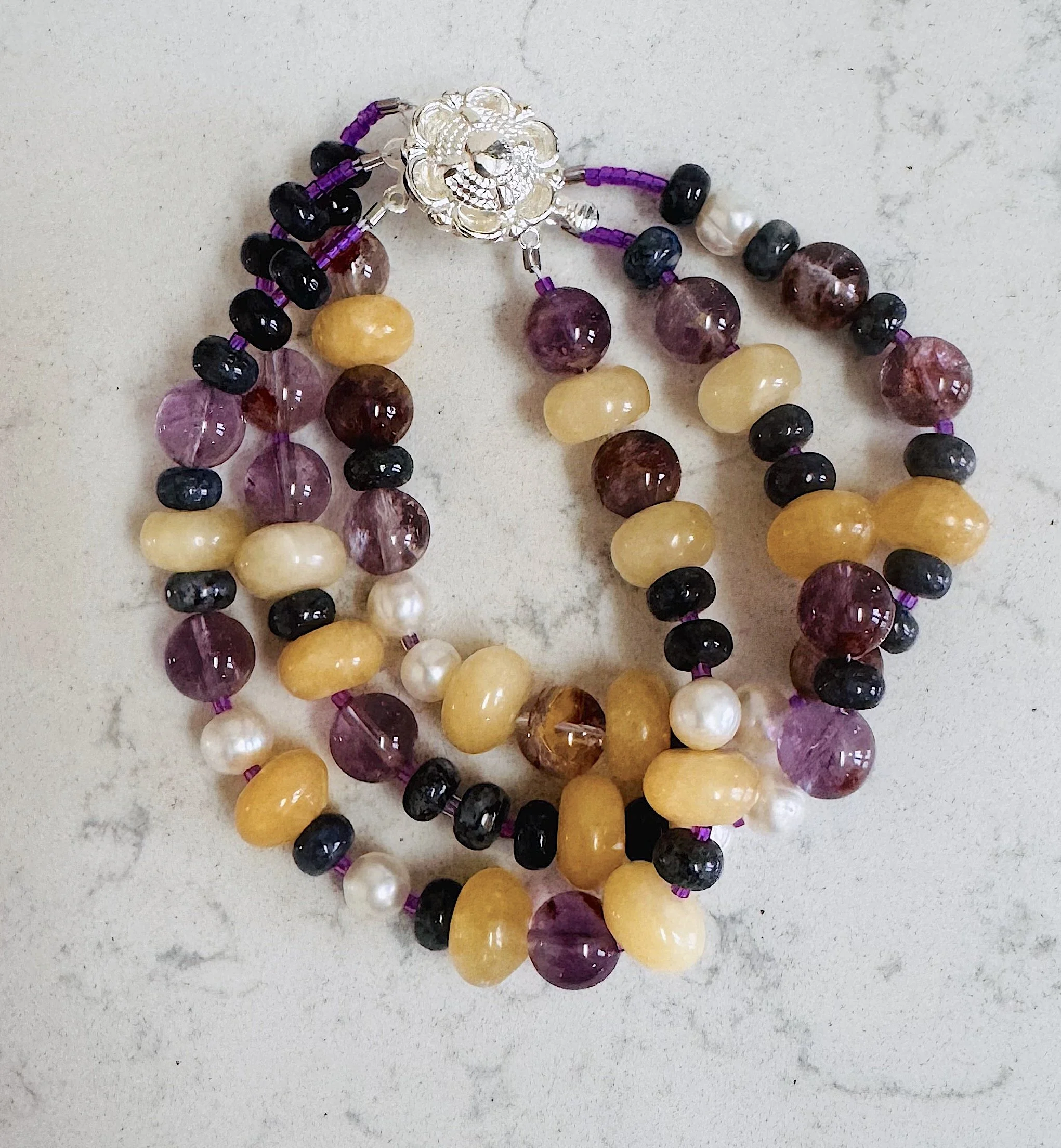 Glass gem Corn bracelet 2.jpeg