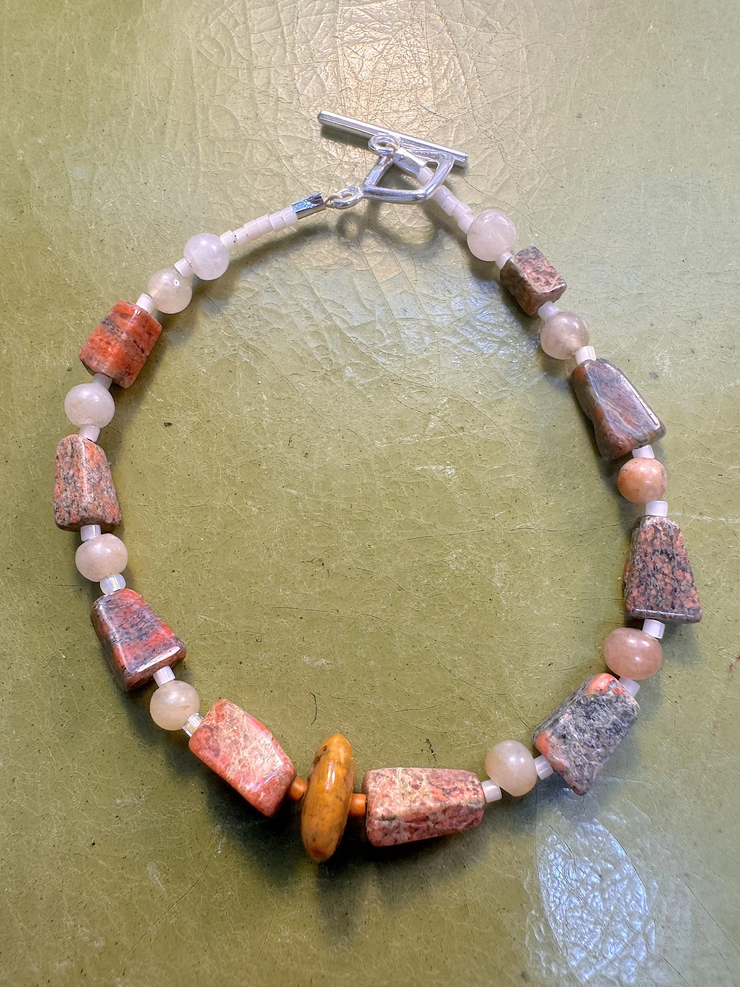 Jasper and Quartz bracelet silver toggle.jpeg