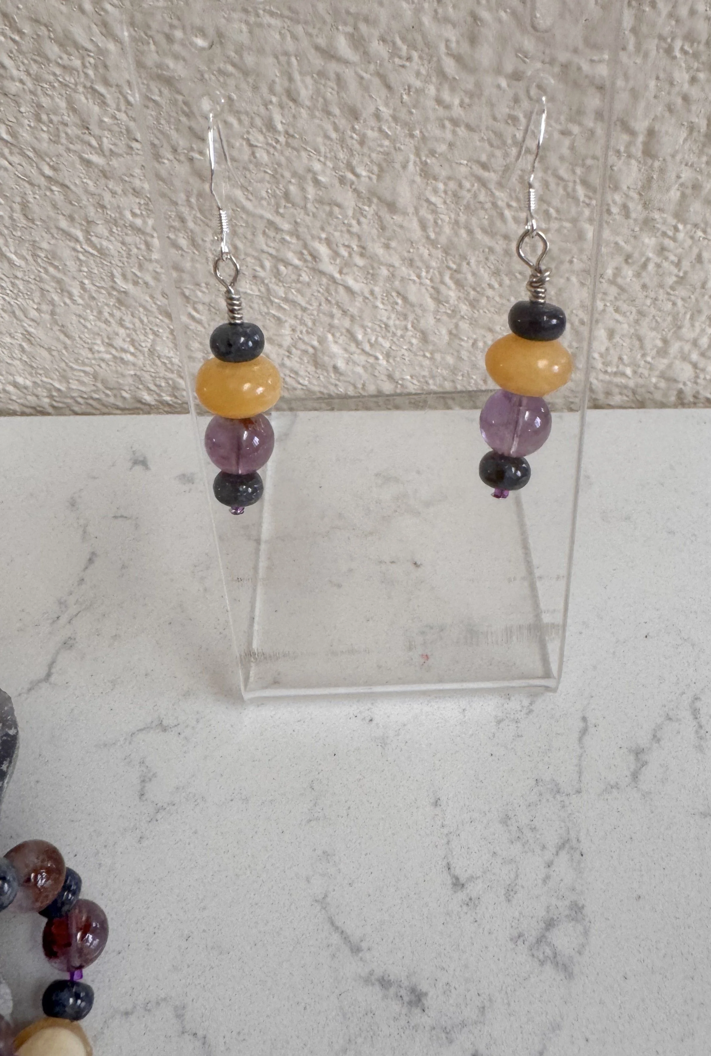 Glass Gem Corn bracelet and earrings 1.jpeg