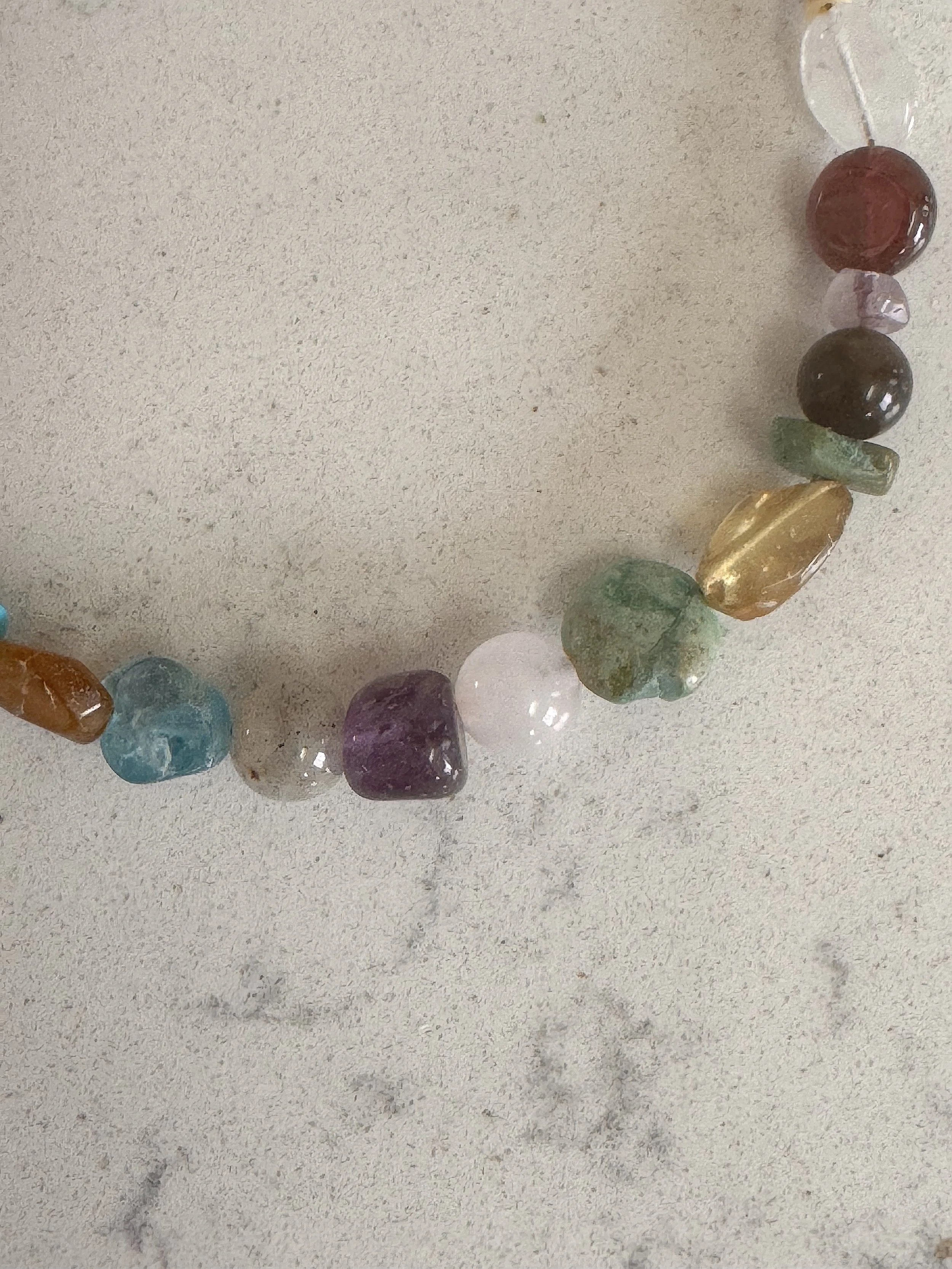 Everything Odds and Ends bracelet Amethyst center closeup.jpeg