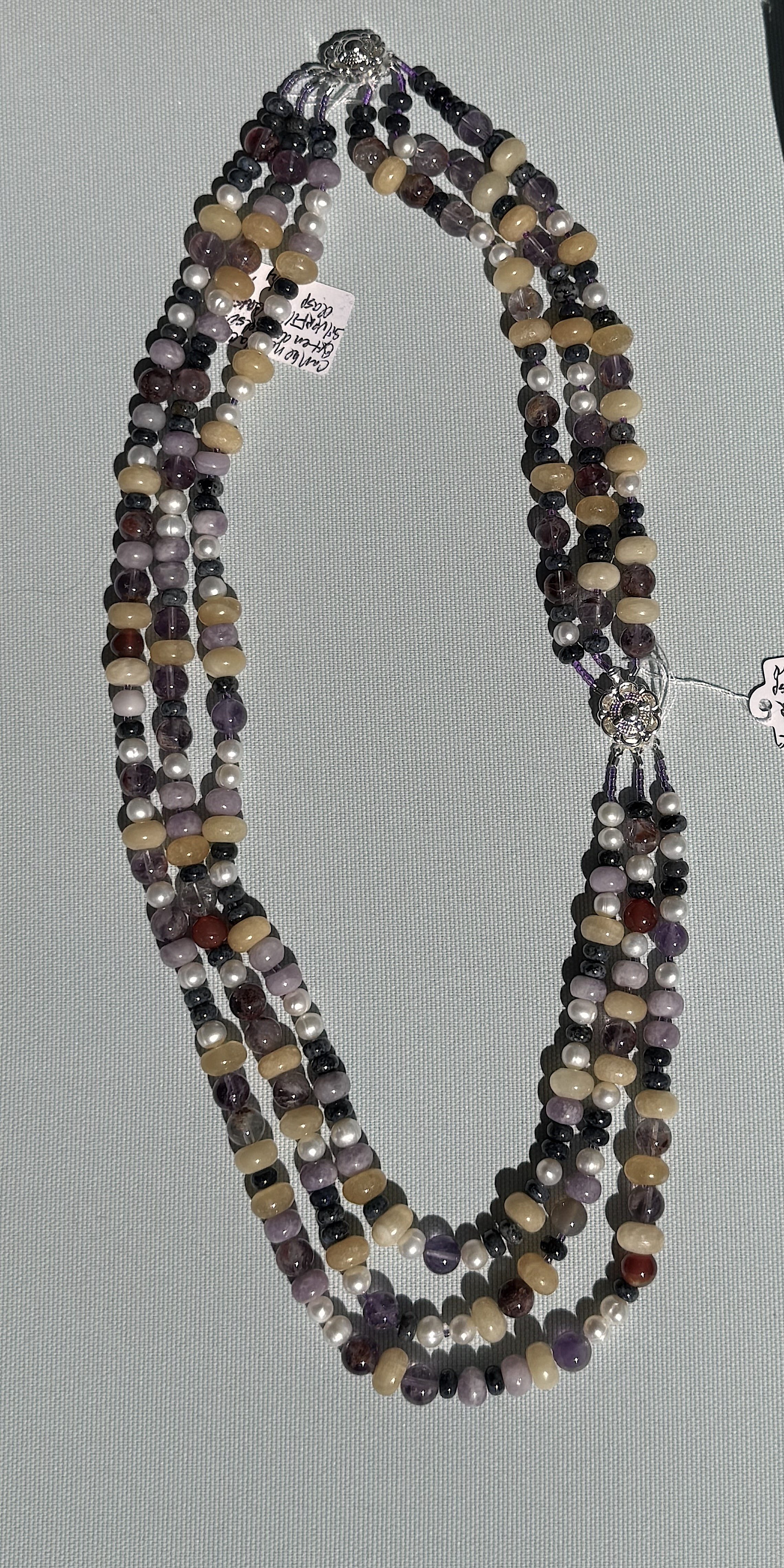 Glass Gem Corn necklace with extender attached.jpeg