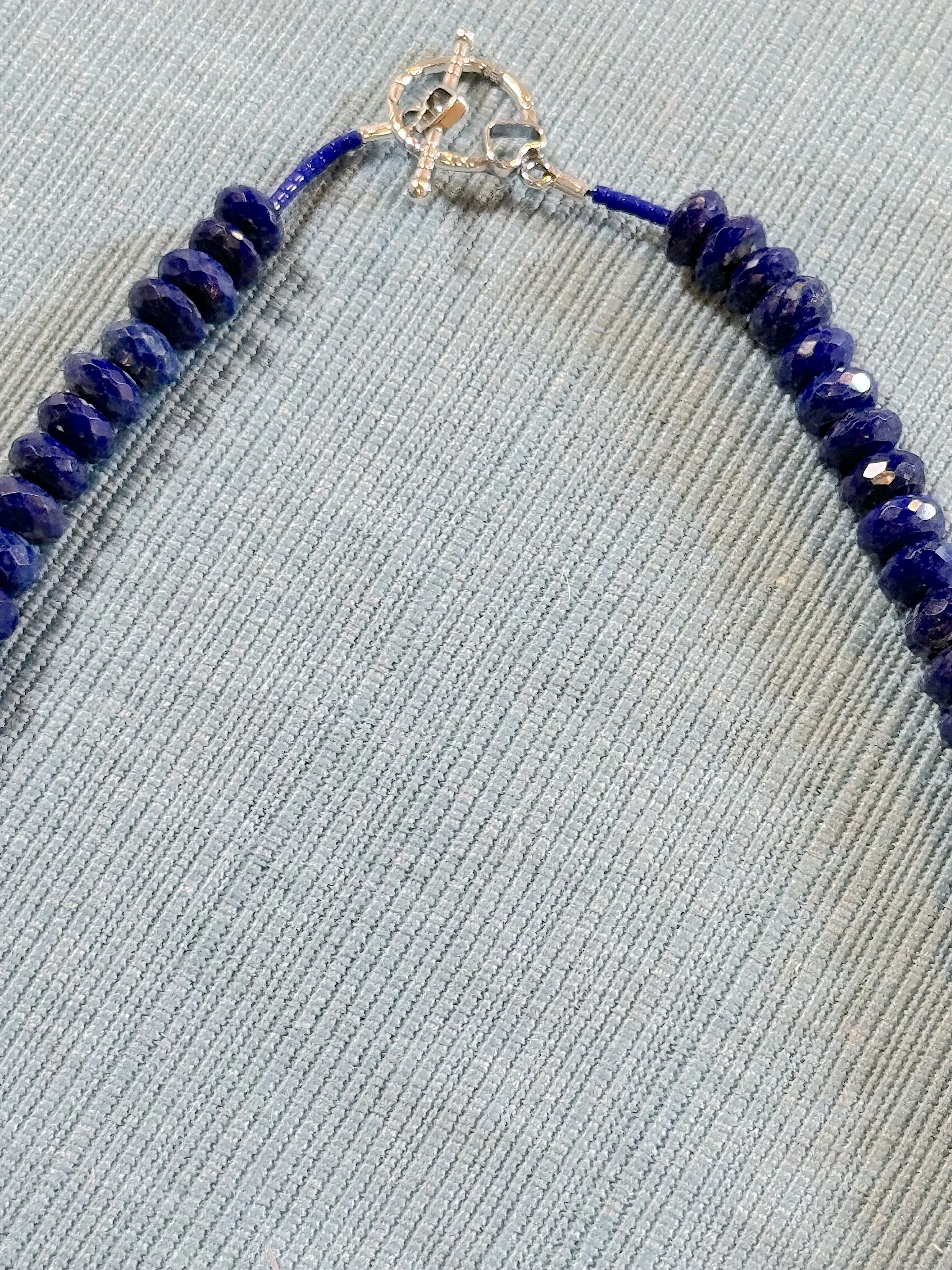 Lapis faceted rondelles clasp.jpg