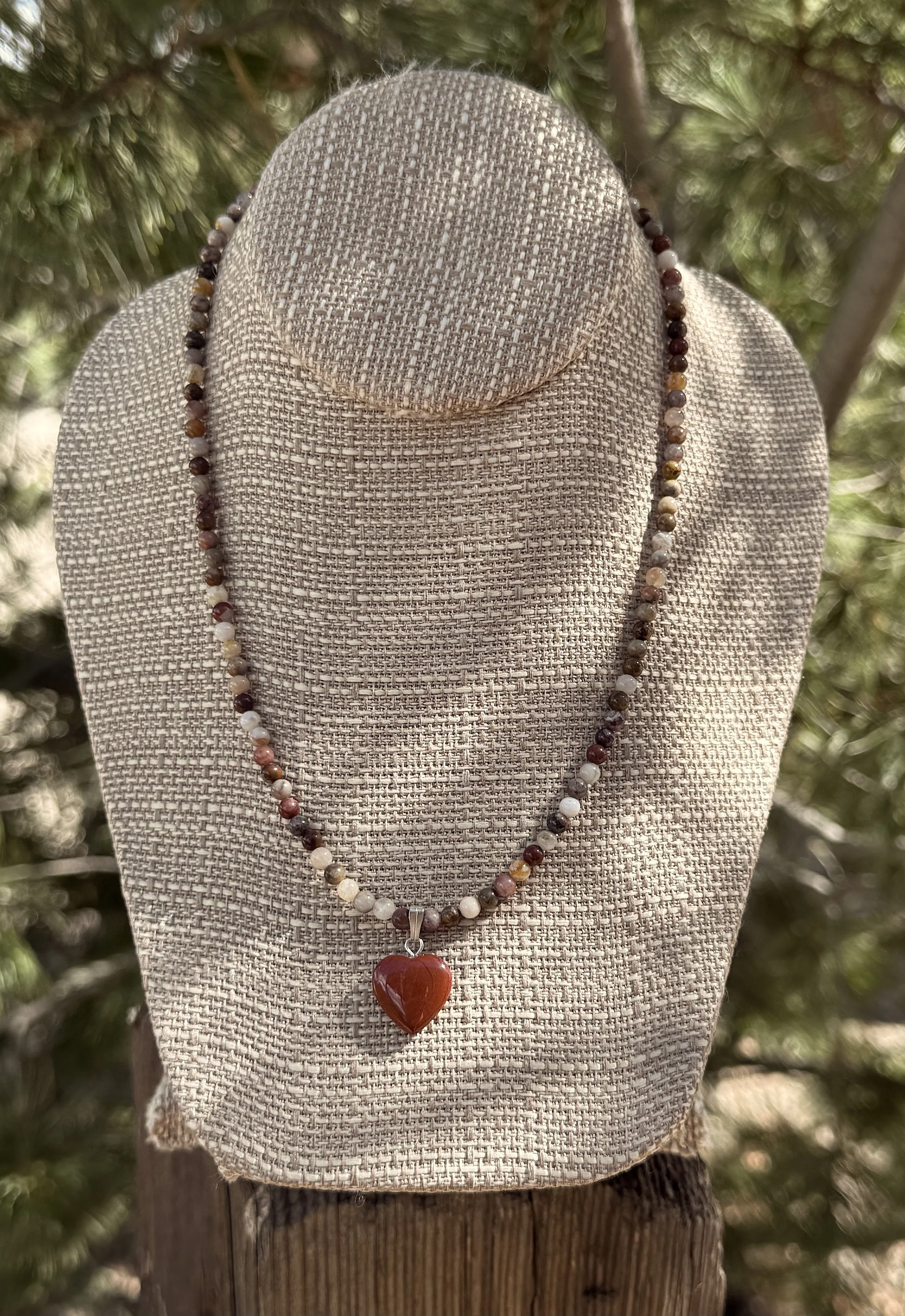 Bamboo Agate and Red Jasper heart pine.jpeg
