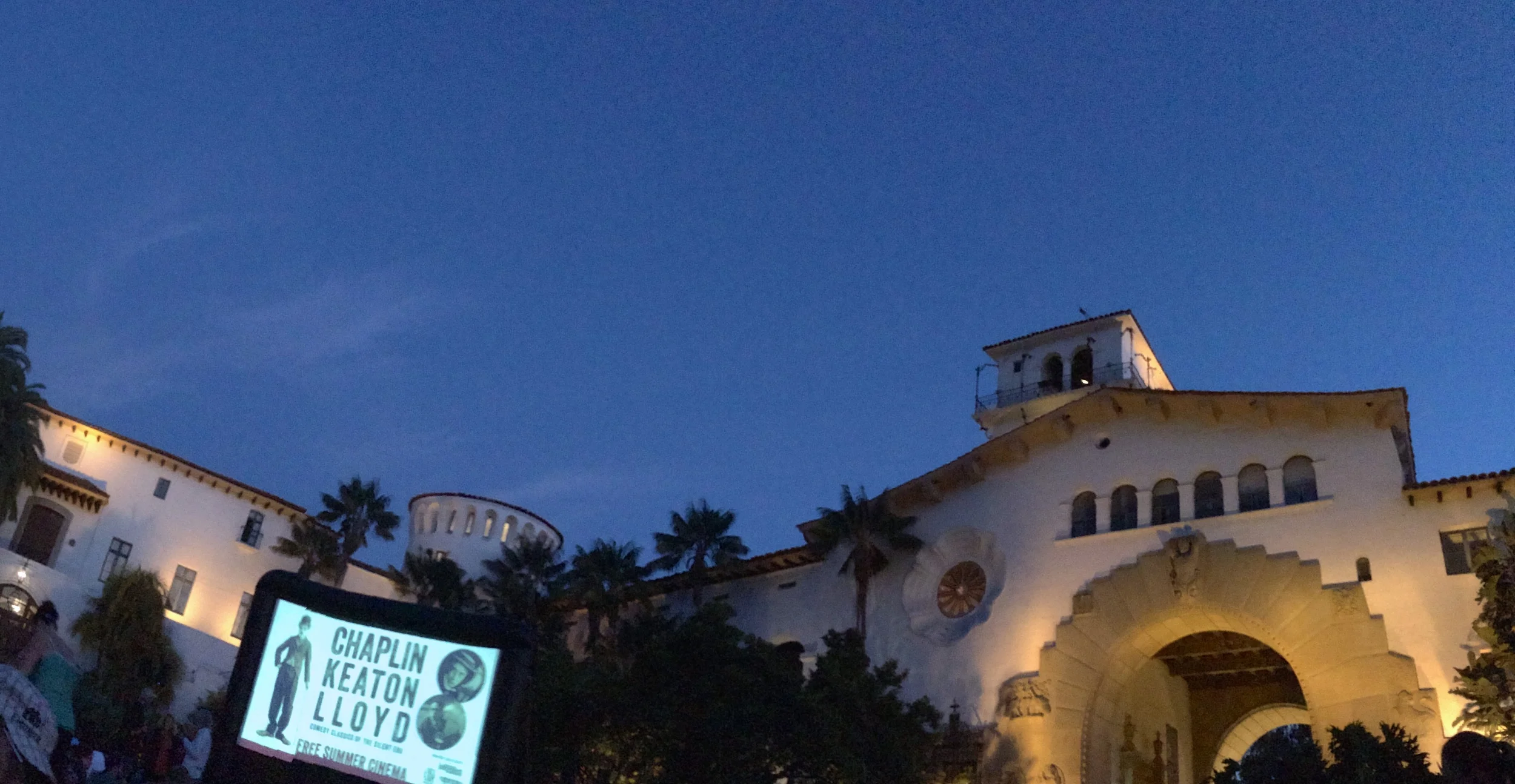 Chaplin under the stars